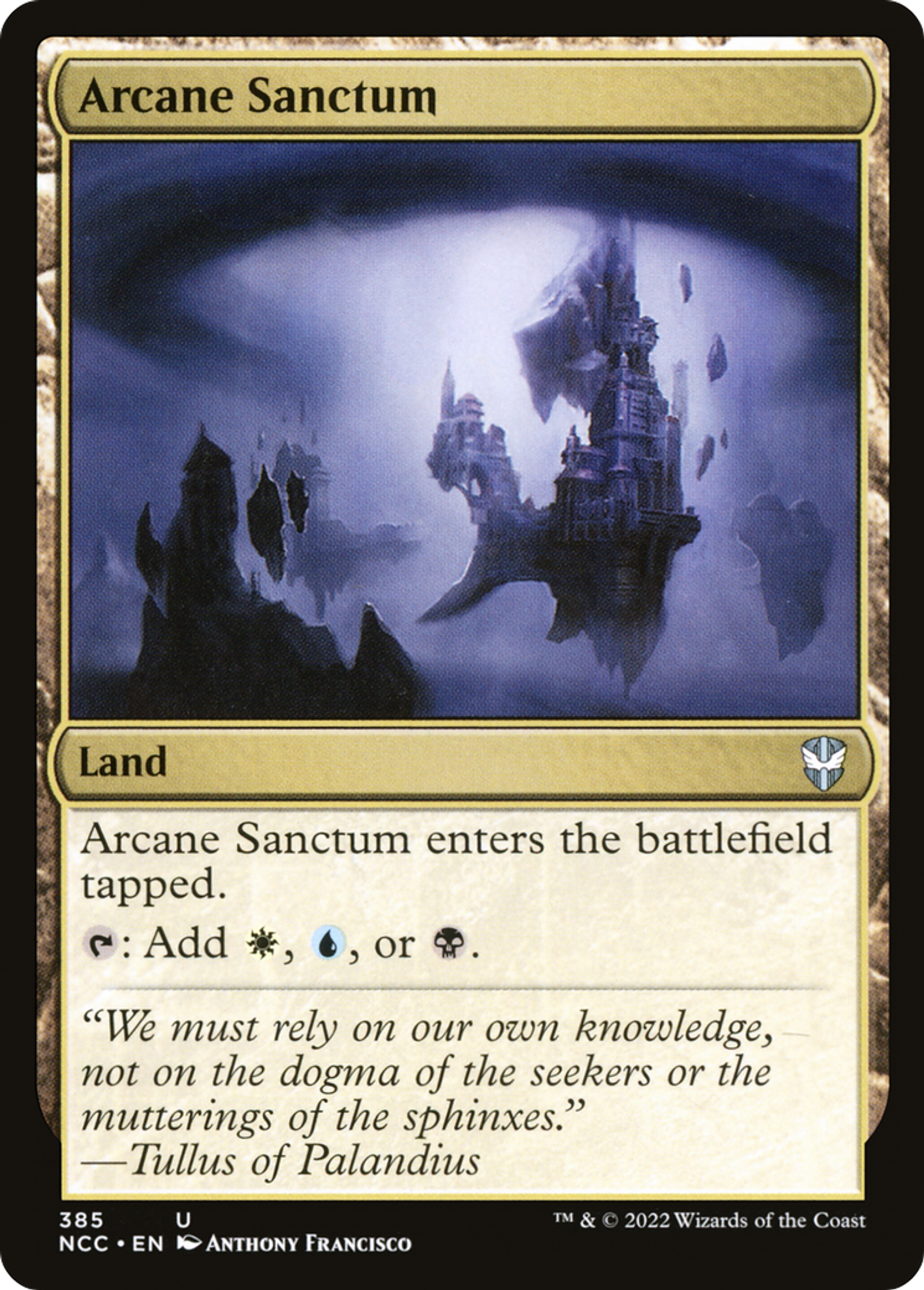 Arcane Sanctum — New Capenna Commander — Magic: The Gathering