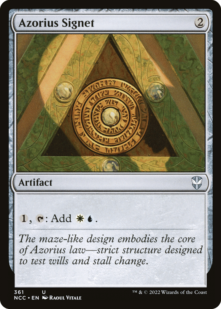 Azorius Signet — New Capenna Commander — Magic: The Gathering