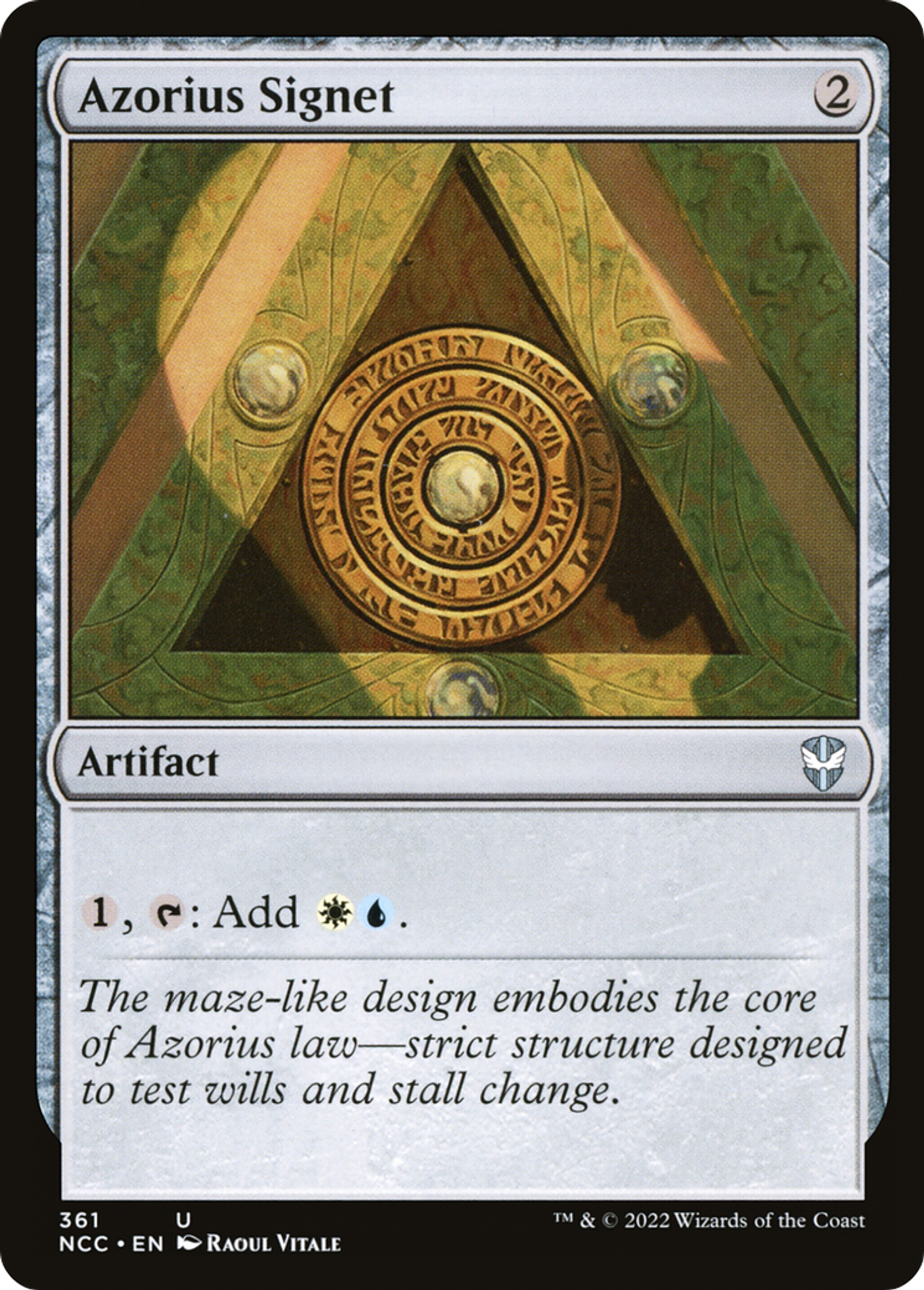 Azorius Signet — New Capenna Commander — Magic: The Gathering
