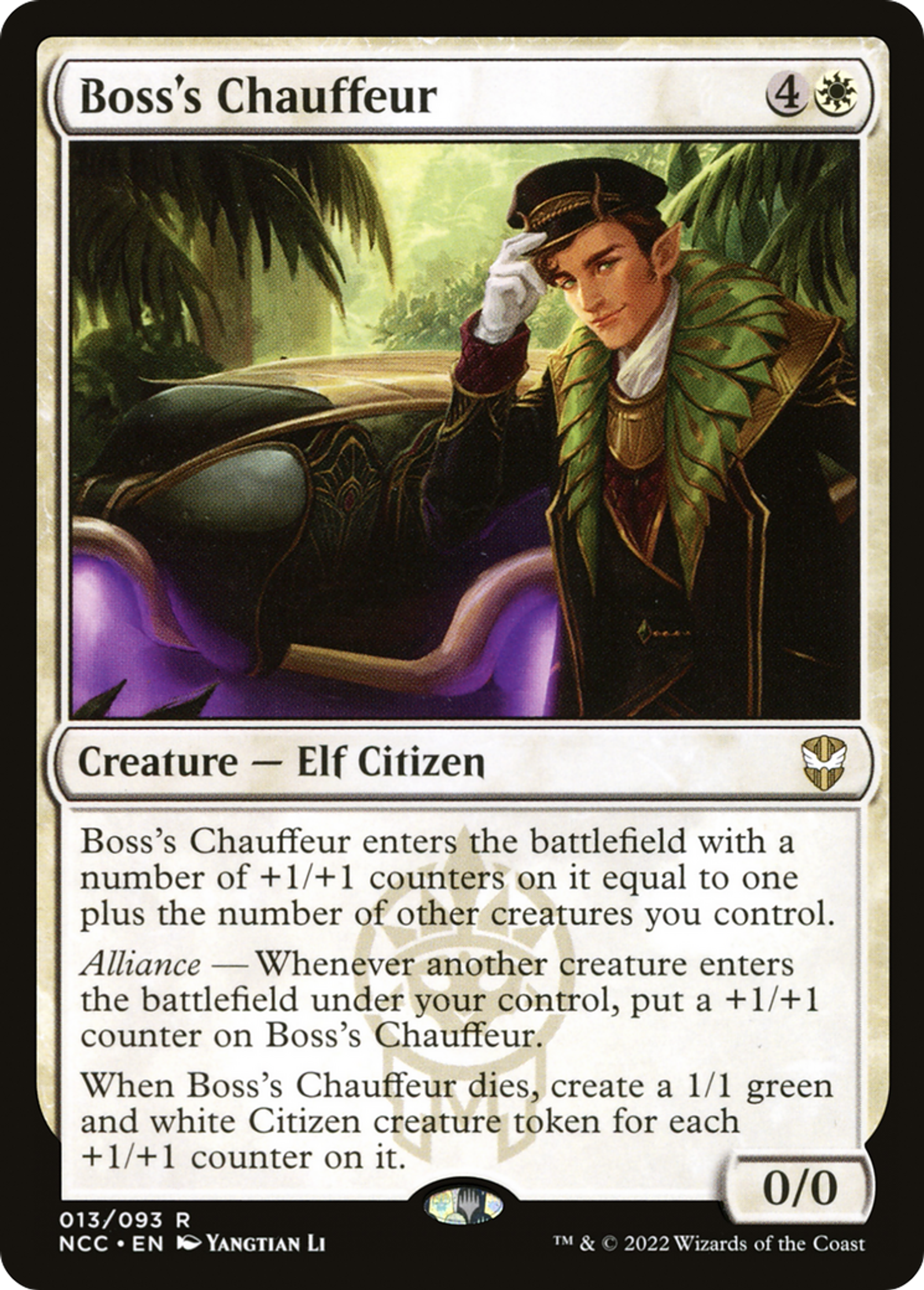 Boss's Chauffeur — New Capenna Commander — Magic: The Gathering