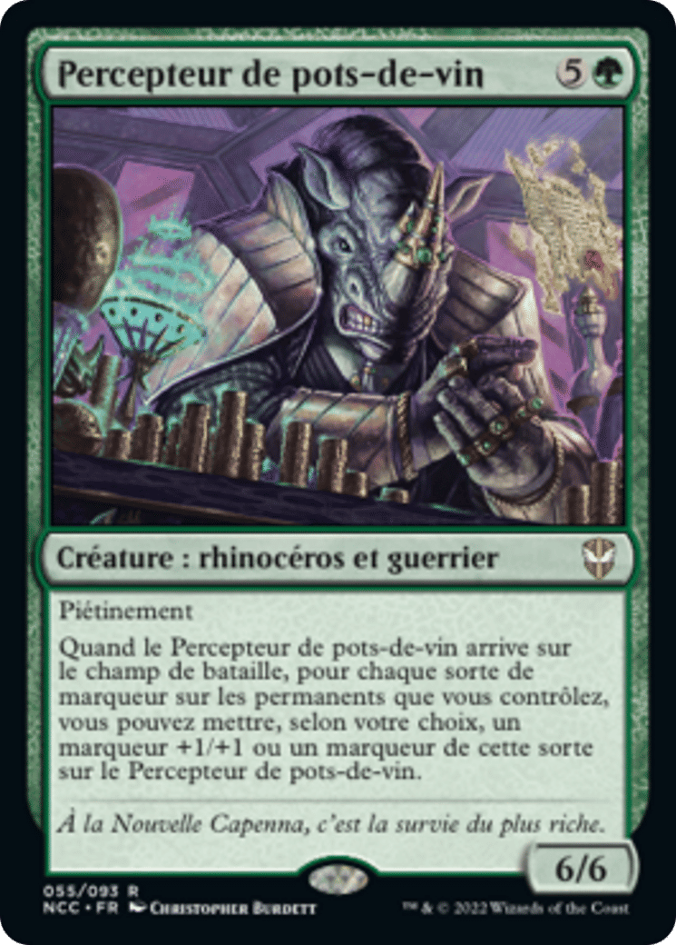 Percepteur de pots-de-vin — New Capenna Commander — Magic: The Gathering
