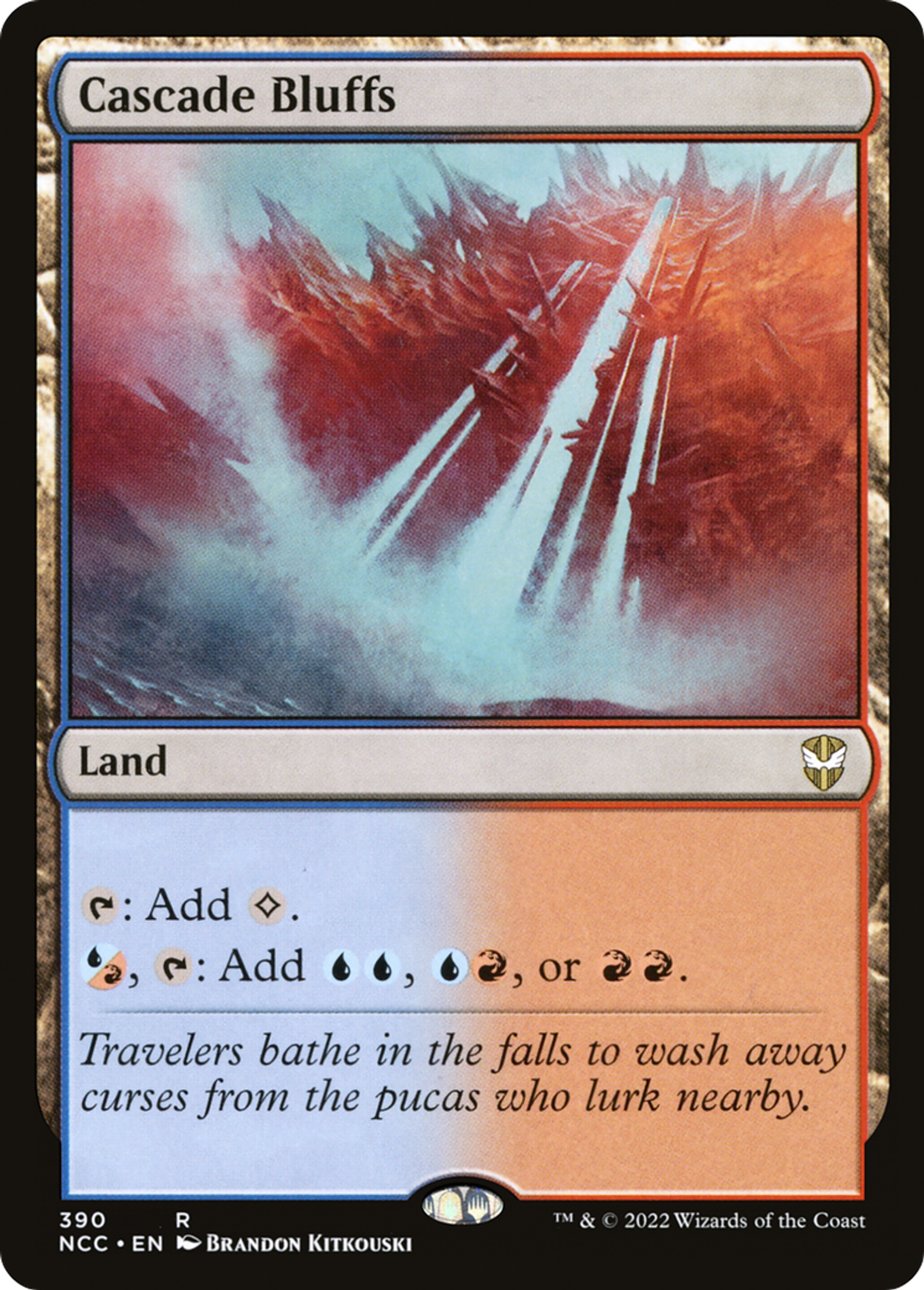 Cascade Bluffs — New Capenna Commander — Magic: The Gathering