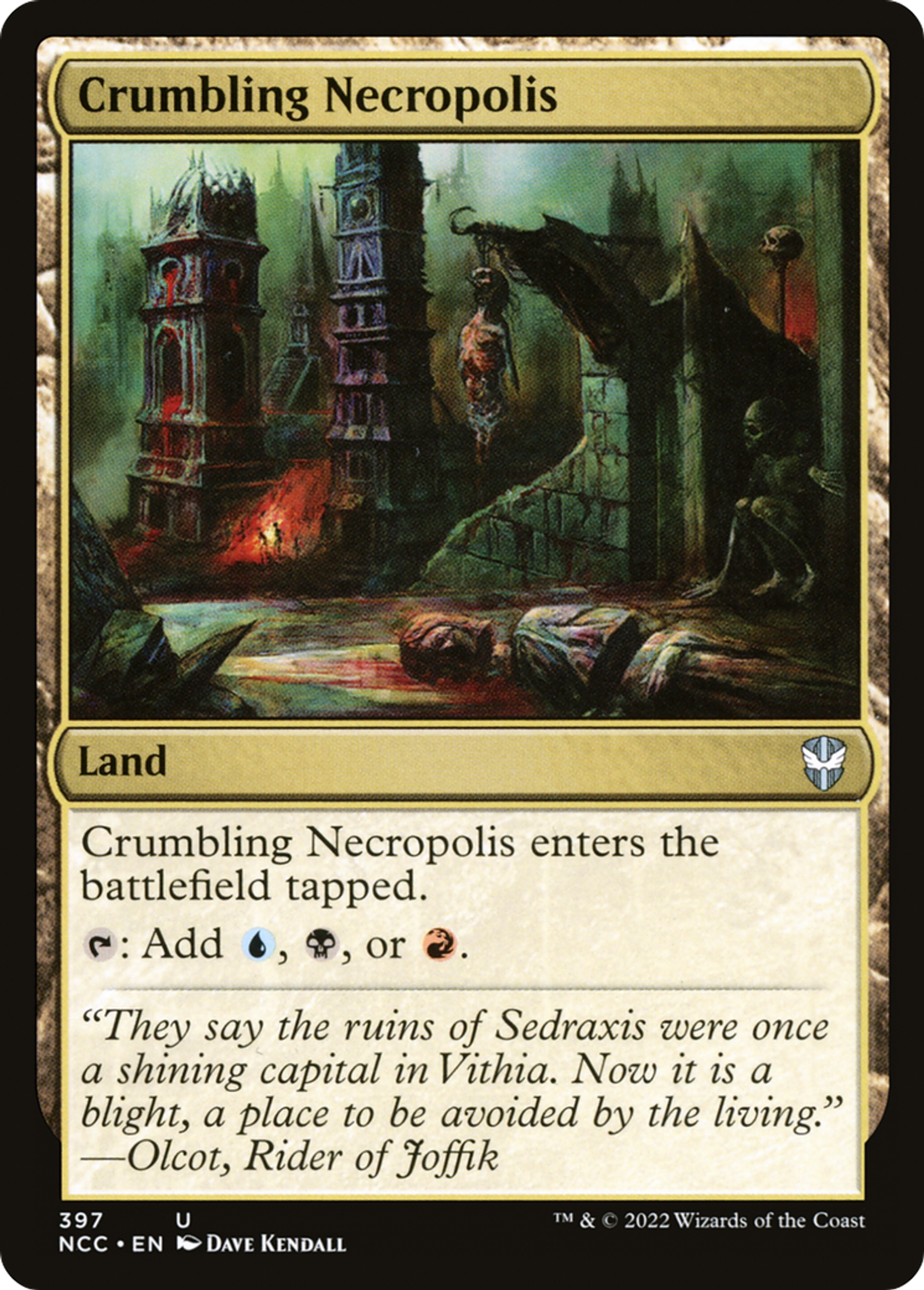 Crumbling Necropolis — New Capenna Commander — Magic: The Gathering