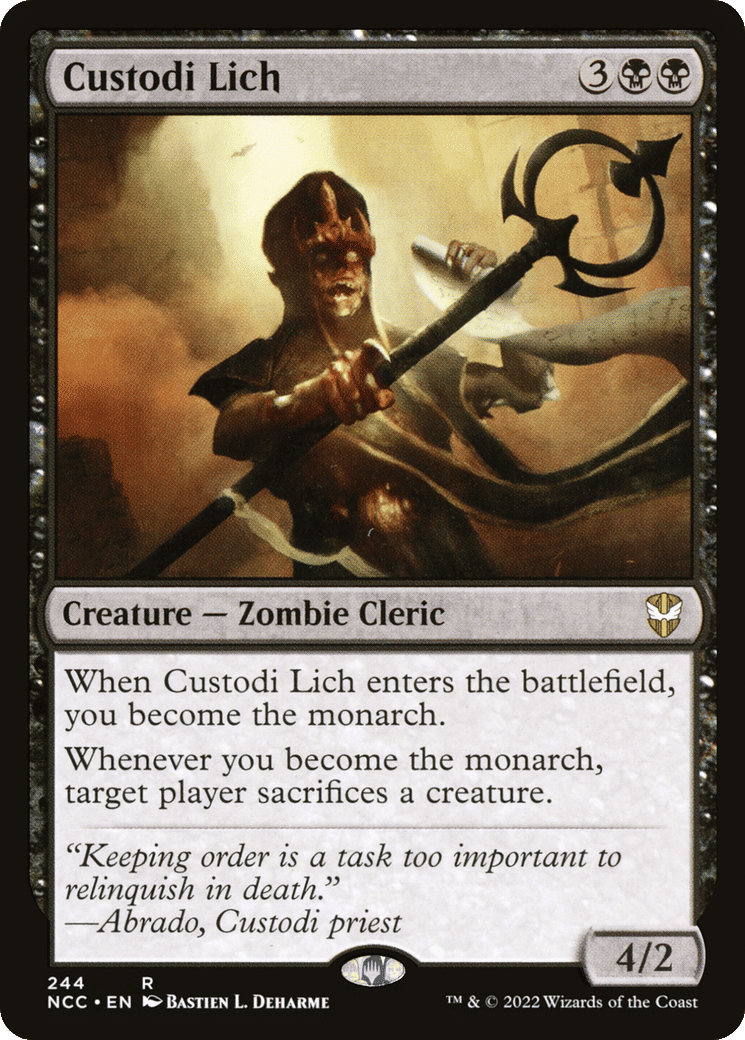 Custodi Lich — New Capenna Commander — Magic: The Gathering