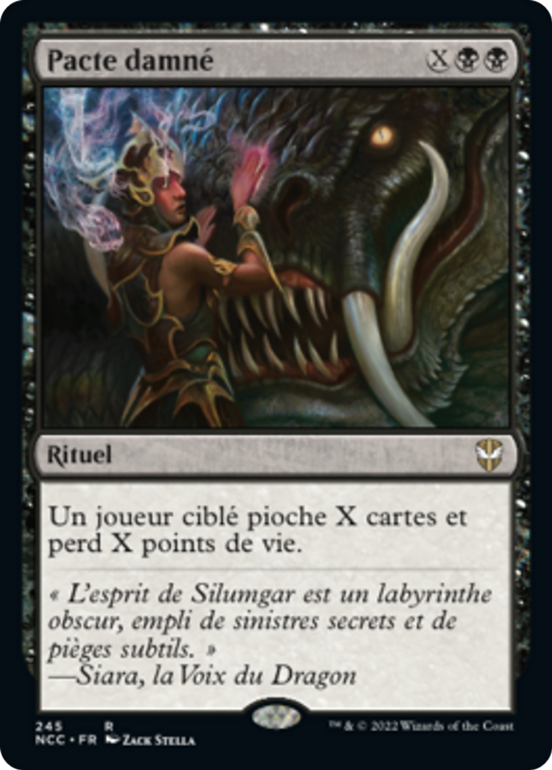 Pacte damné — New Capenna Commander — Magic: The Gathering