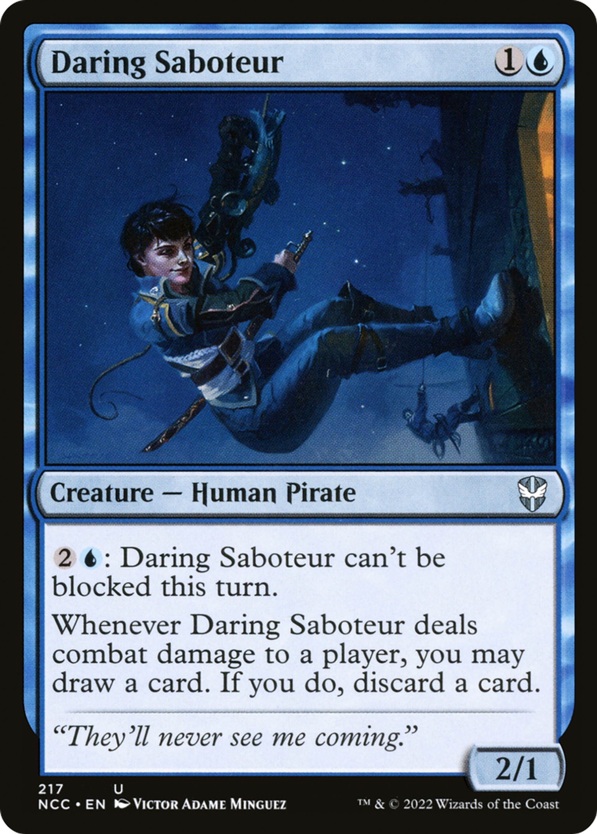 Daring Saboteur — New Capenna Commander — Magic: The Gathering