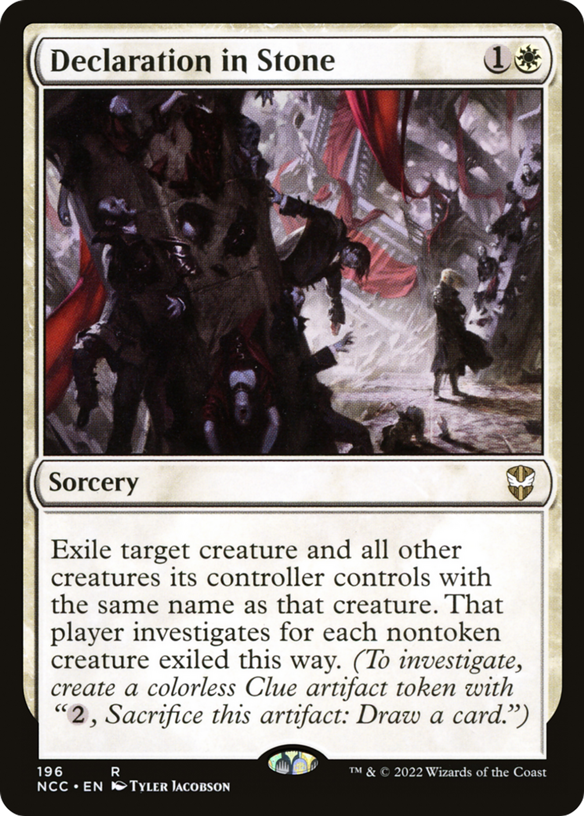 Declaration in Stone — New Capenna Commander — Magic: The Gathering