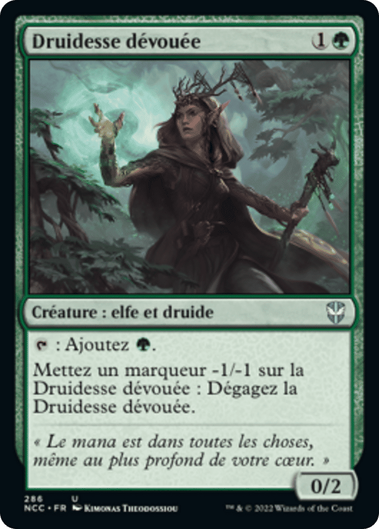 Druidesse dévouée — New Capenna Commander — Magic: The Gathering