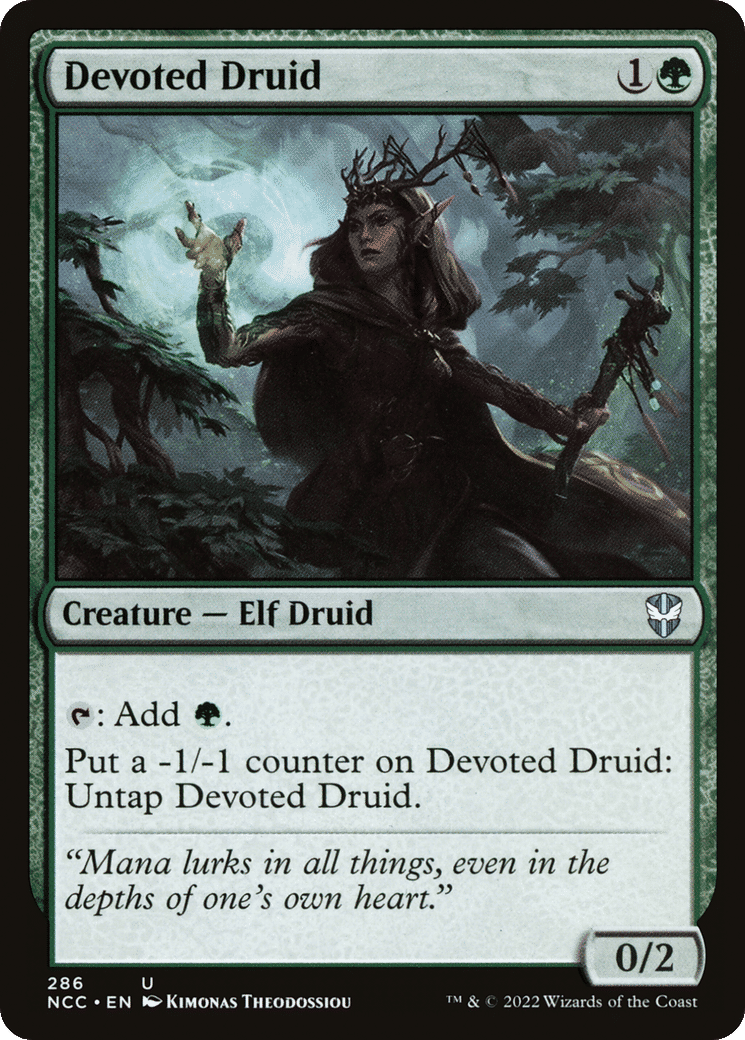 Devoted Druid — New Capenna Commander — Magic: The Gathering