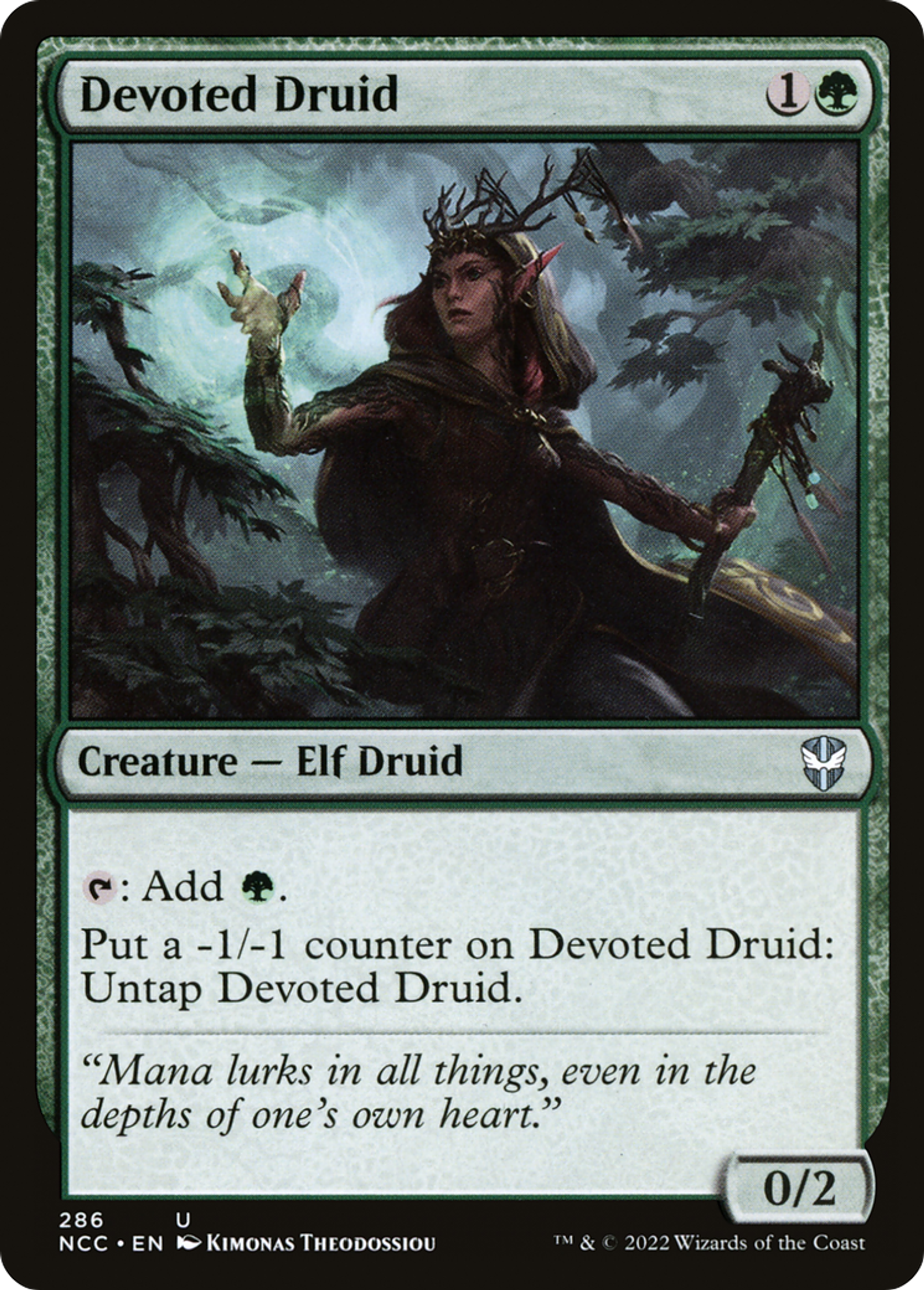 Devoted Druid — New Capenna Commander — Magic: The Gathering