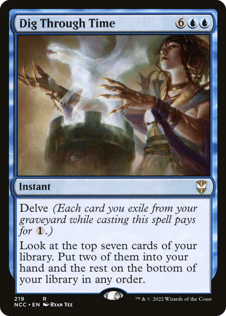 Dig Through Time — New Capenna Commander — Magic: The Gathering