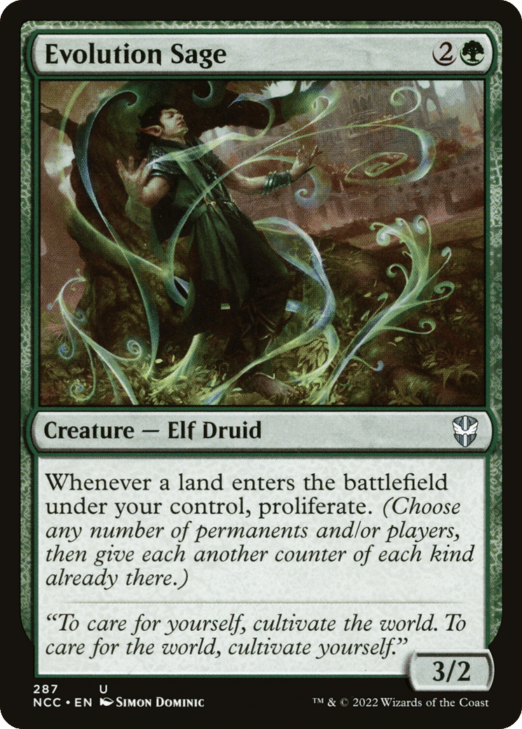 Evolution Sage — New Capenna Commander — Magic: The Gathering