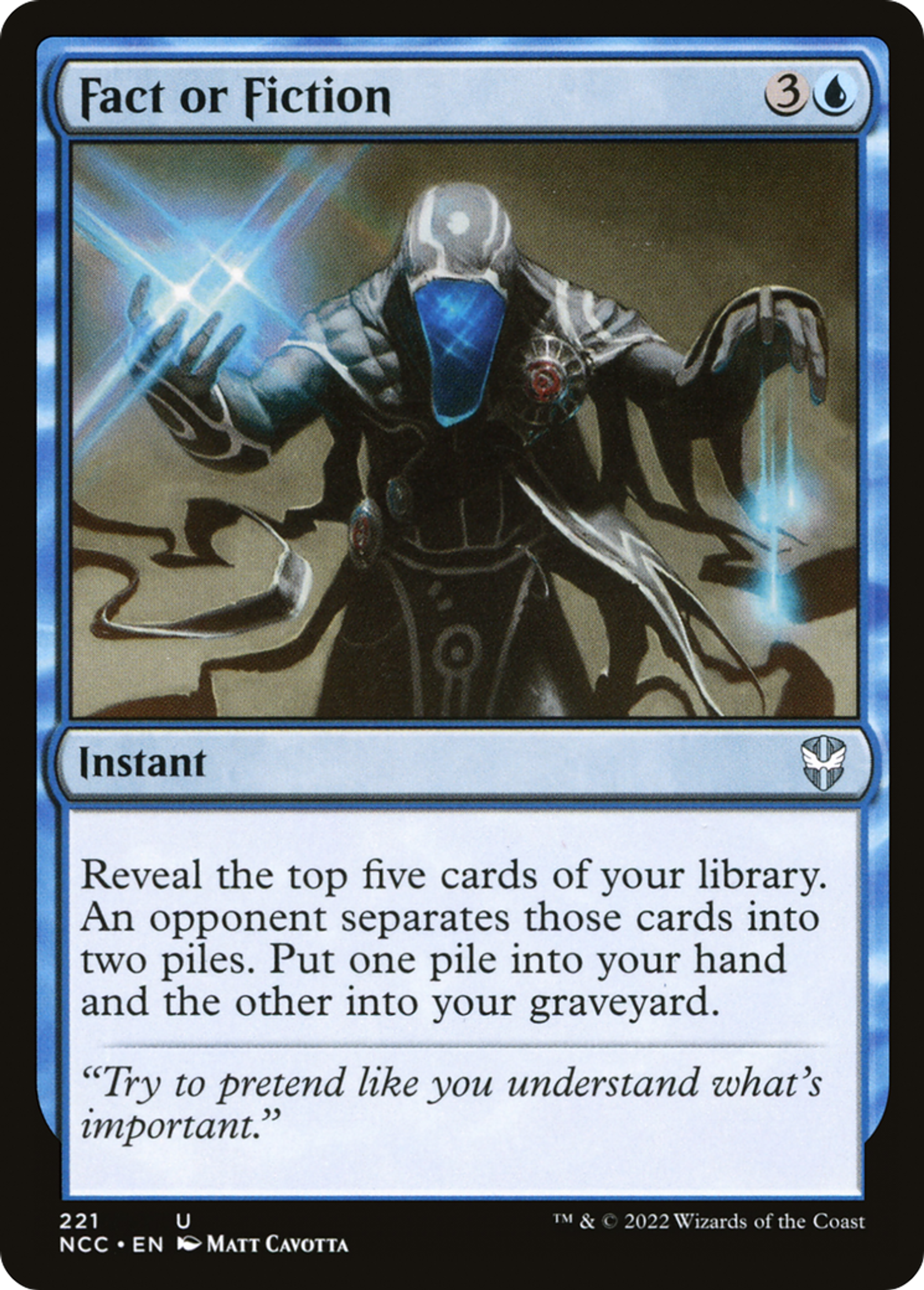 Fact or Fiction — New Capenna Commander — Magic: The Gathering