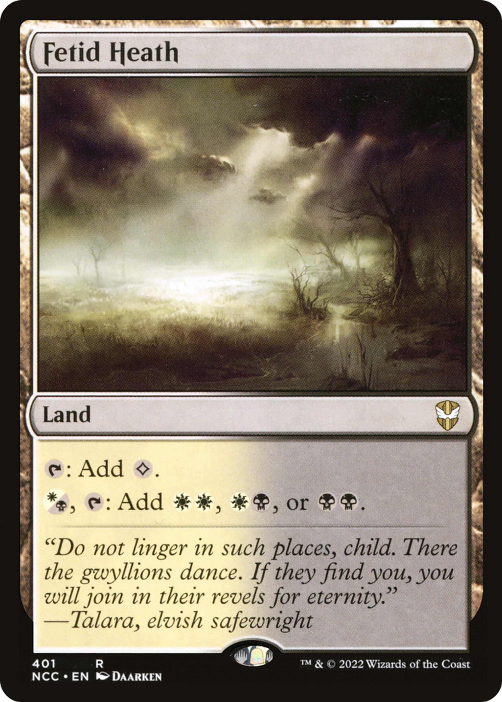 Fetid Heath — New Capenna Commander — Magic: The Gathering