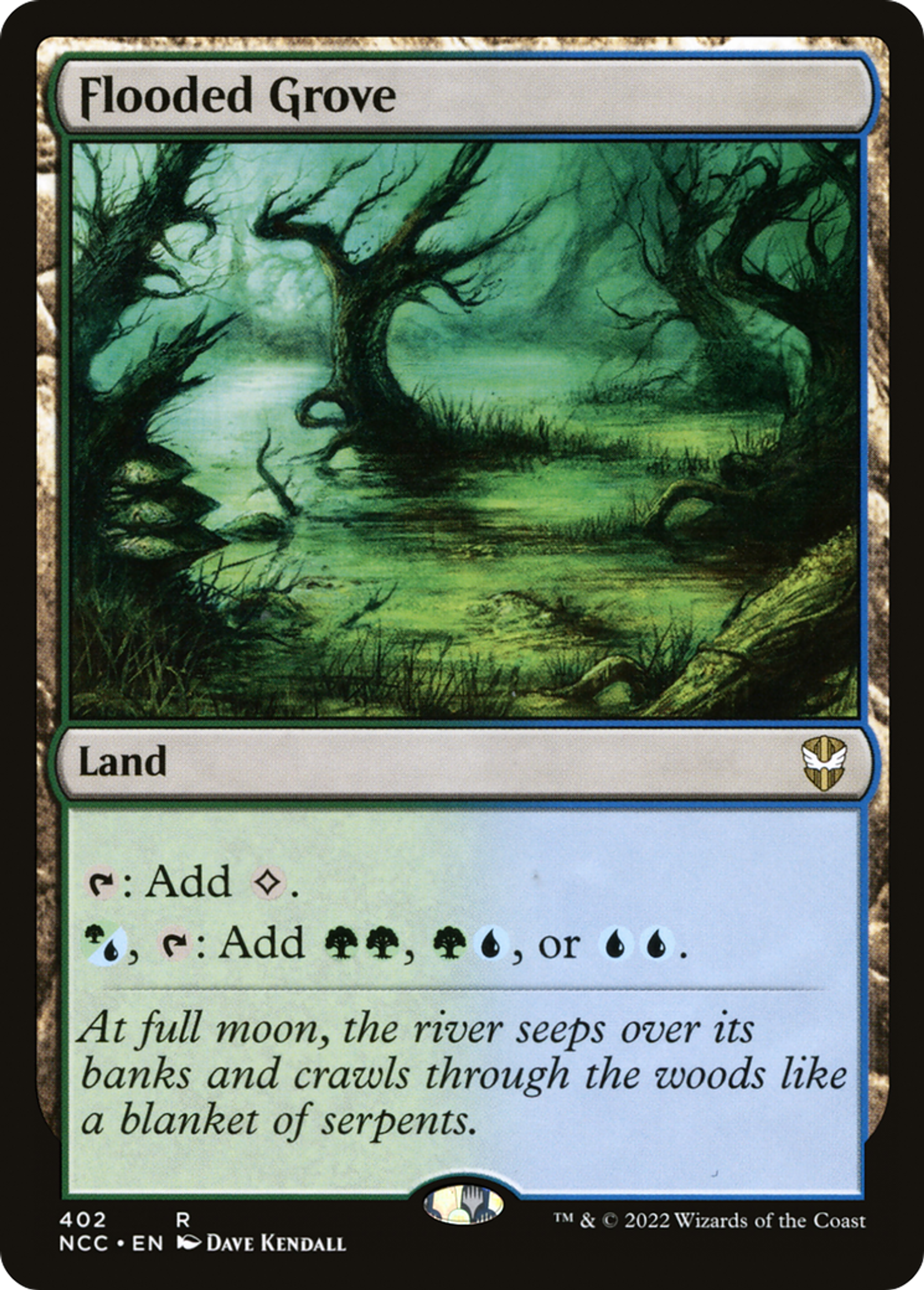 Flooded Grove — New Capenna Commander — Magic: The Gathering