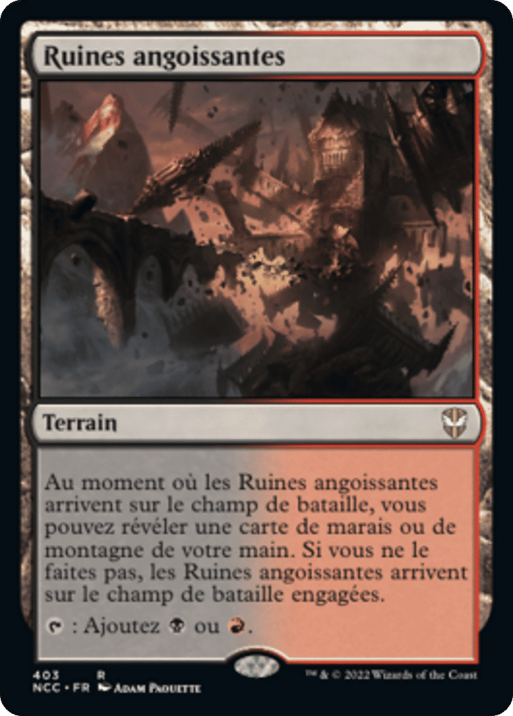 Ruines angoissantes — New Capenna Commander — Magic: The Gathering