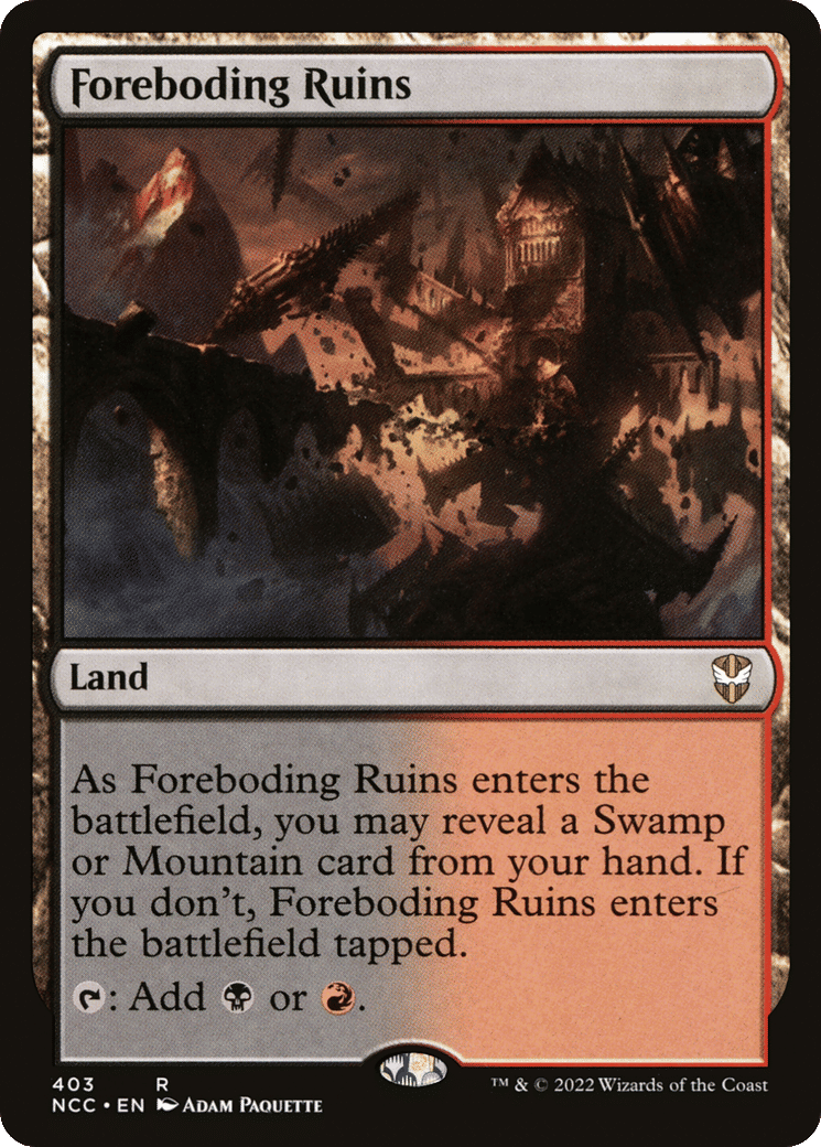 Foreboding Ruins — New Capenna Commander — Magic: The Gathering