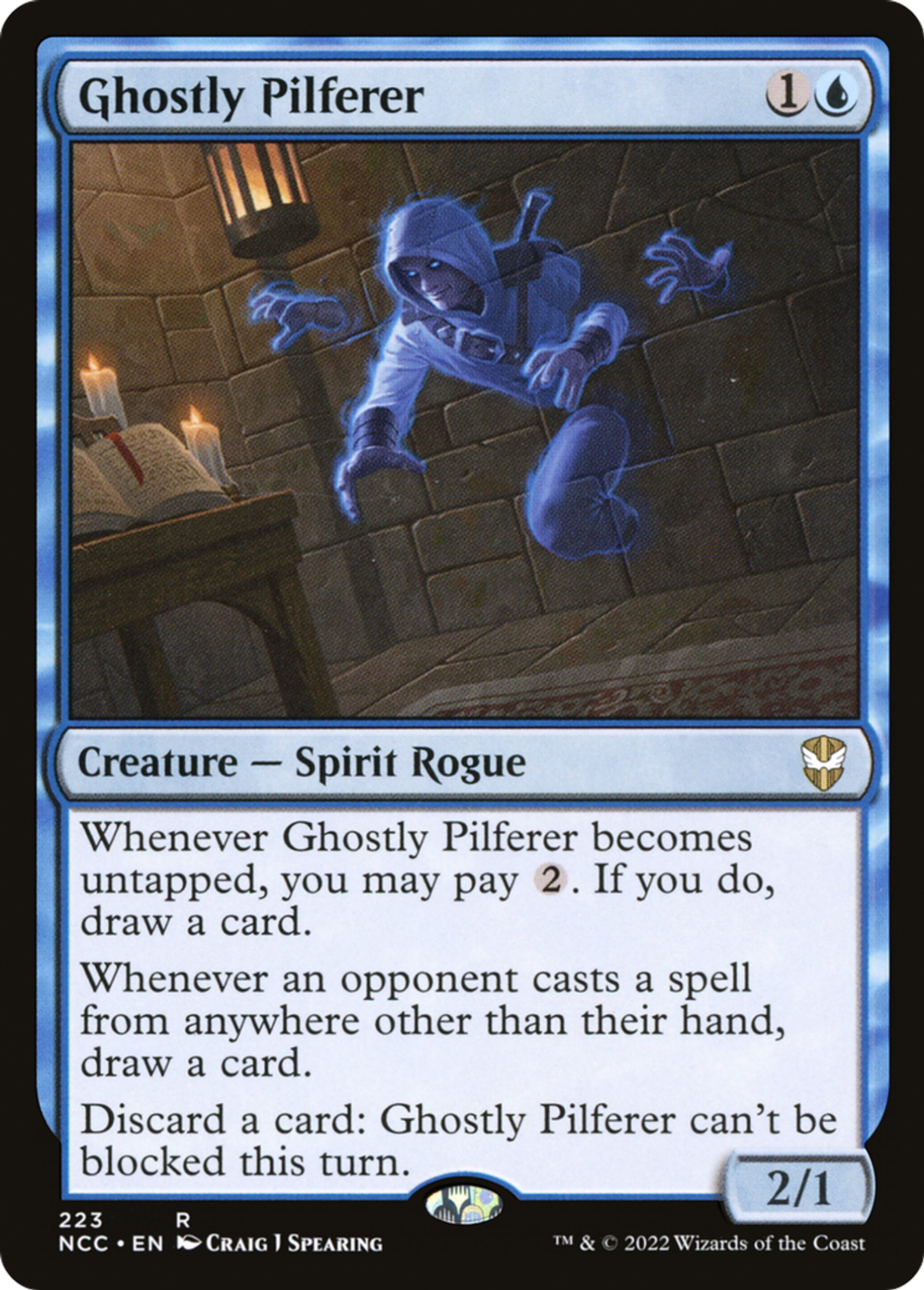 Ghostly Pilferer — New Capenna Commander — Magic: The Gathering
