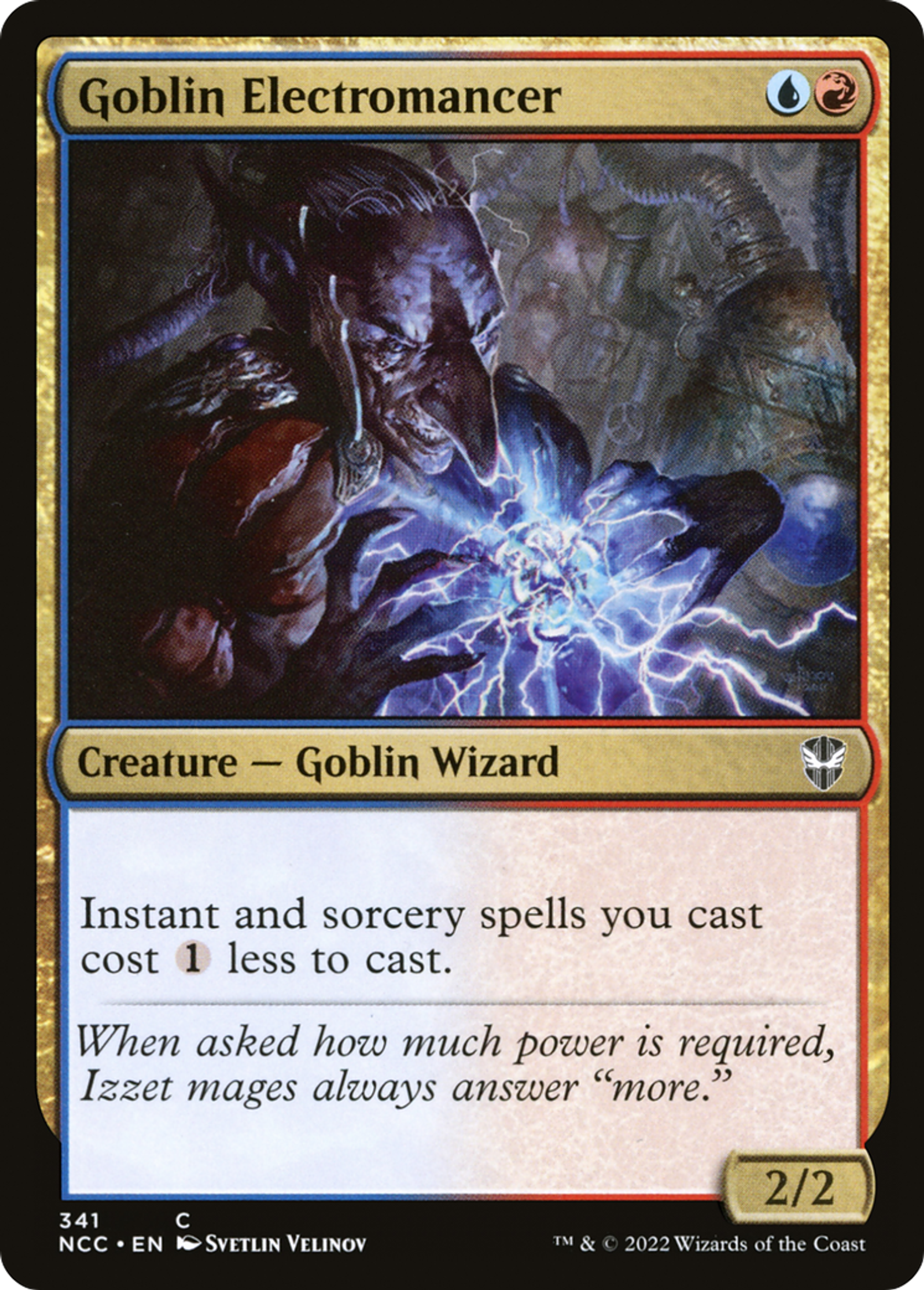 Goblin Electromancer — New Capenna Commander — Magic: The Gathering