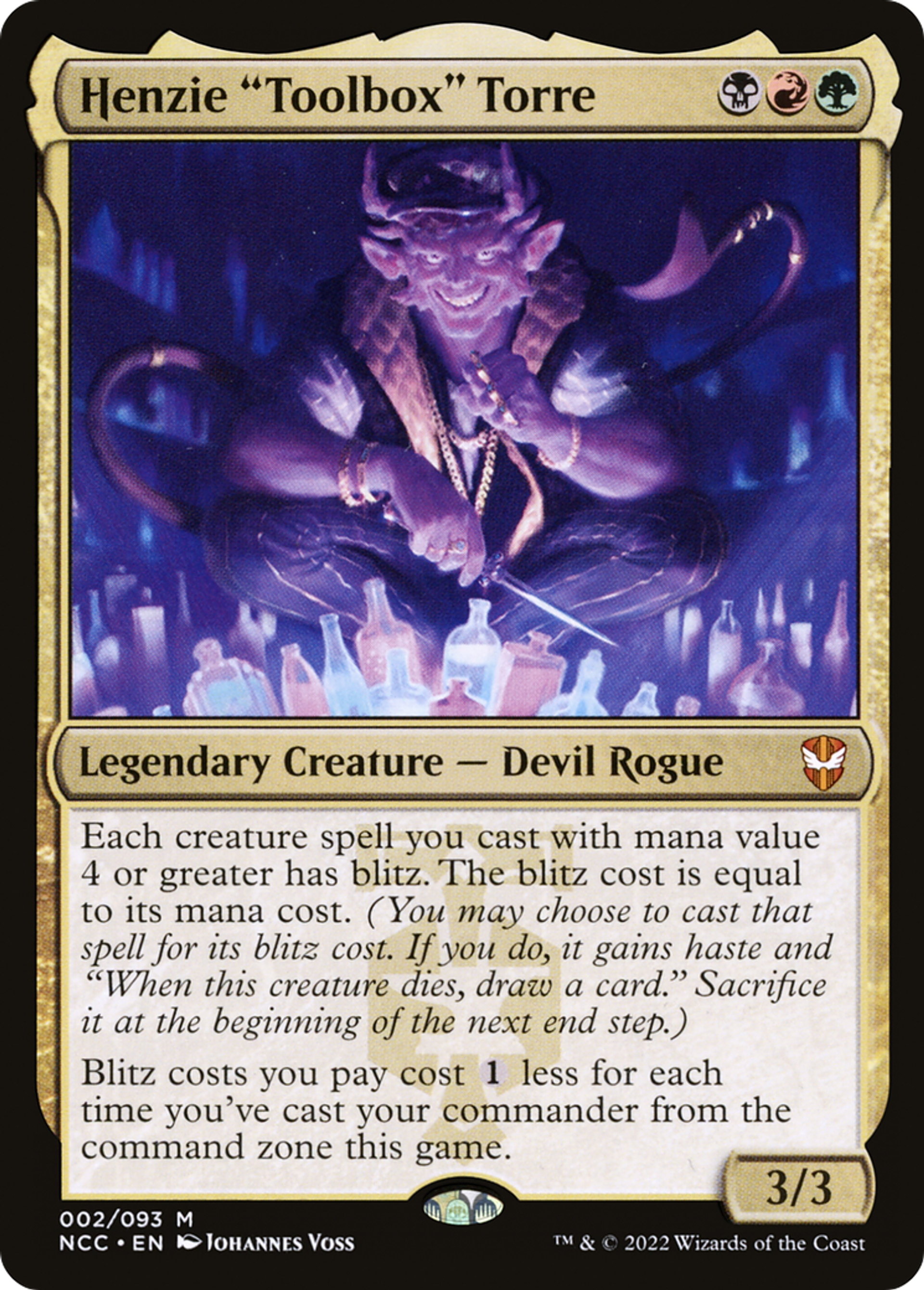 Henzie "Toolbox" Torre — New Capenna Commander — Magic: The Gathering