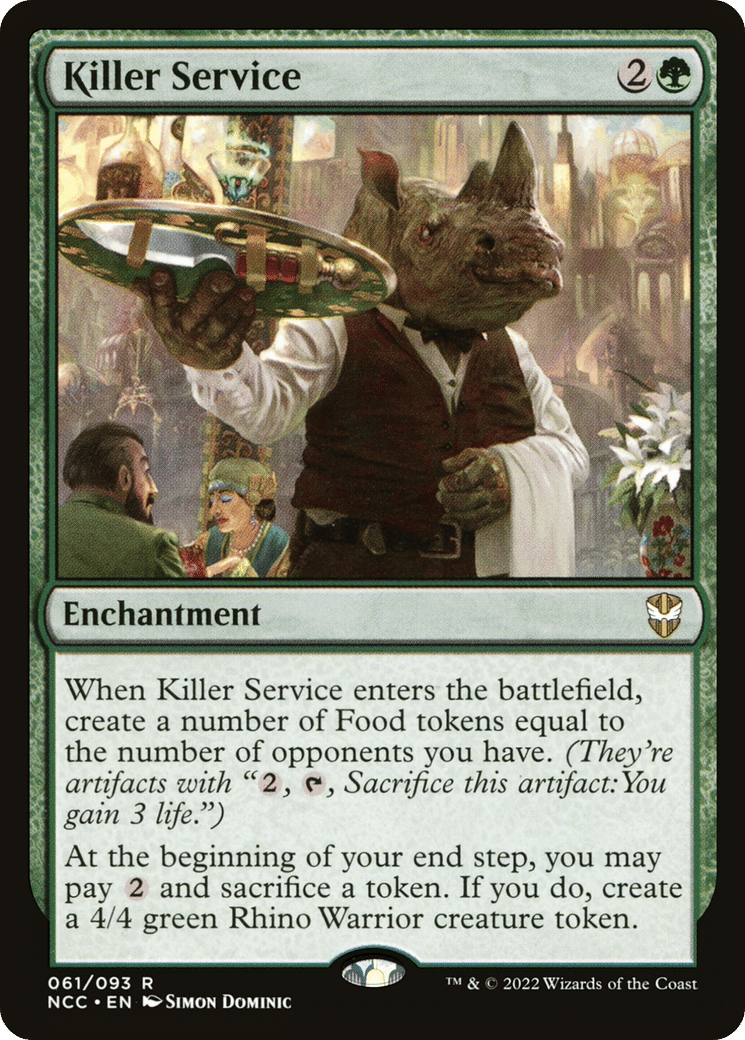 Killer Service — New Capenna Commander — Magic: The Gathering