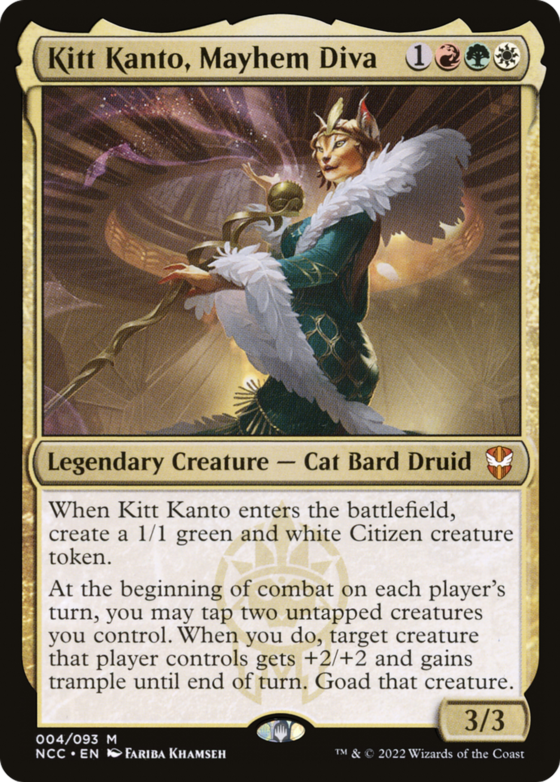 Kitt Kanto, Mayhem Diva — New Capenna Commander — Magic: The Gathering
