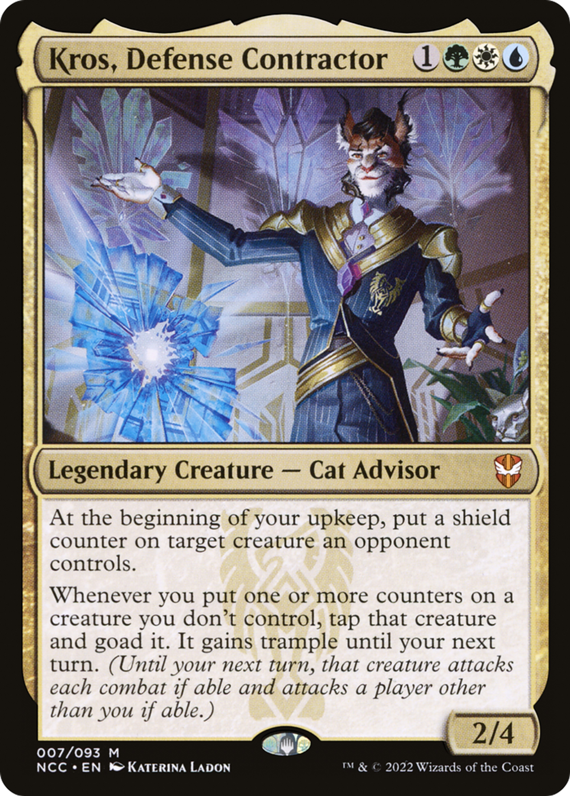 Kros, Defense Contractor — New Capenna Commander — Magic: The Gathering