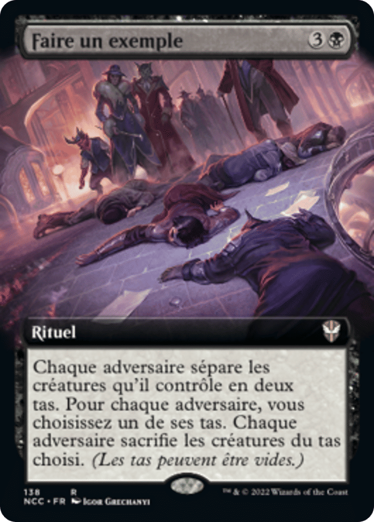 Faire un exemple — New Capenna Commander — Magic: The Gathering