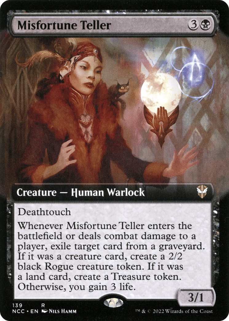 Misfortune Teller — New Capenna Commander — Magic: The Gathering