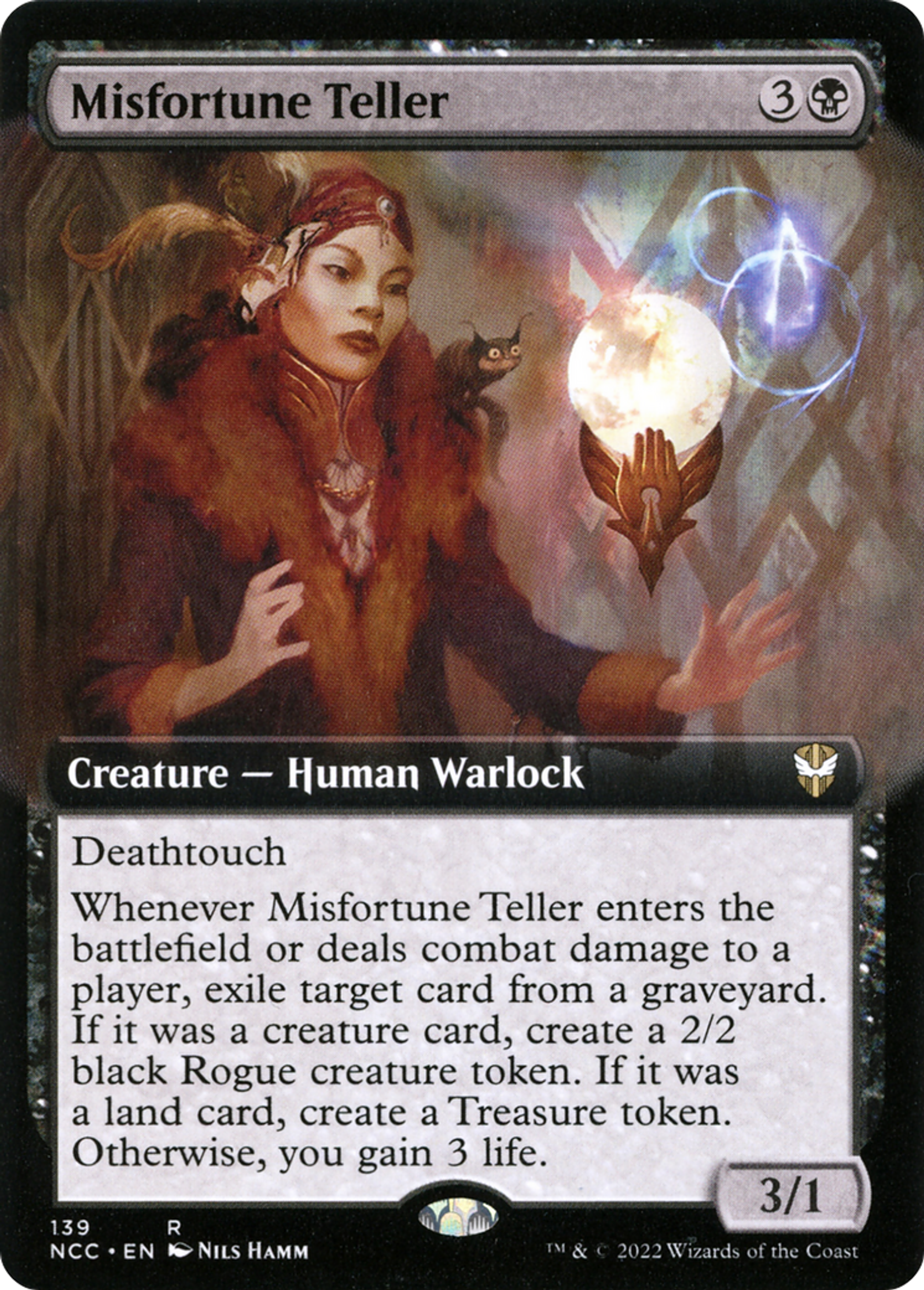 Misfortune Teller — New Capenna Commander — Magic: The Gathering