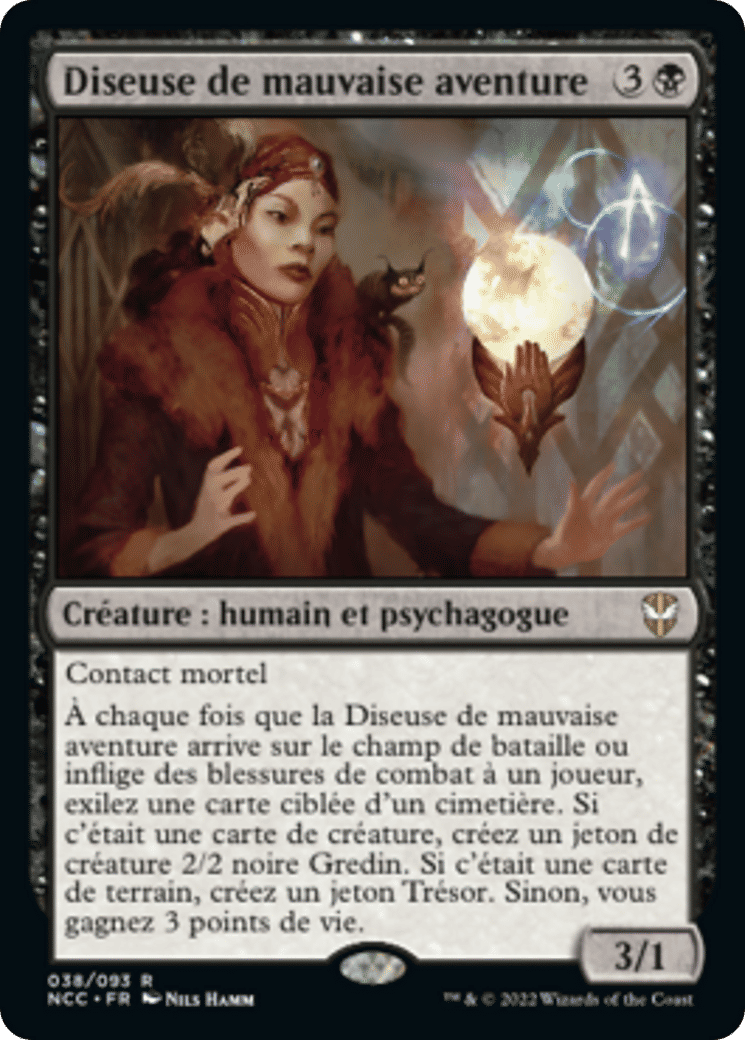 Diseuse de mauvaise aventure — New Capenna Commander — Magic: The Gathering
