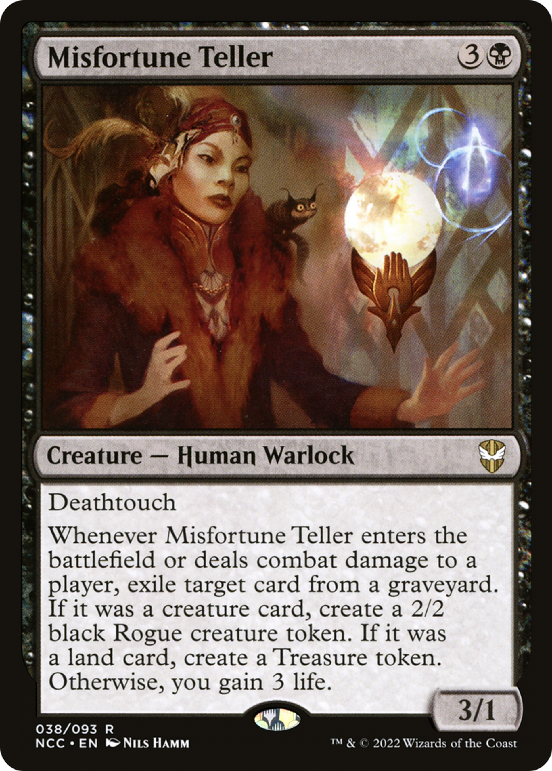 Misfortune Teller — New Capenna Commander — Magic: The Gathering