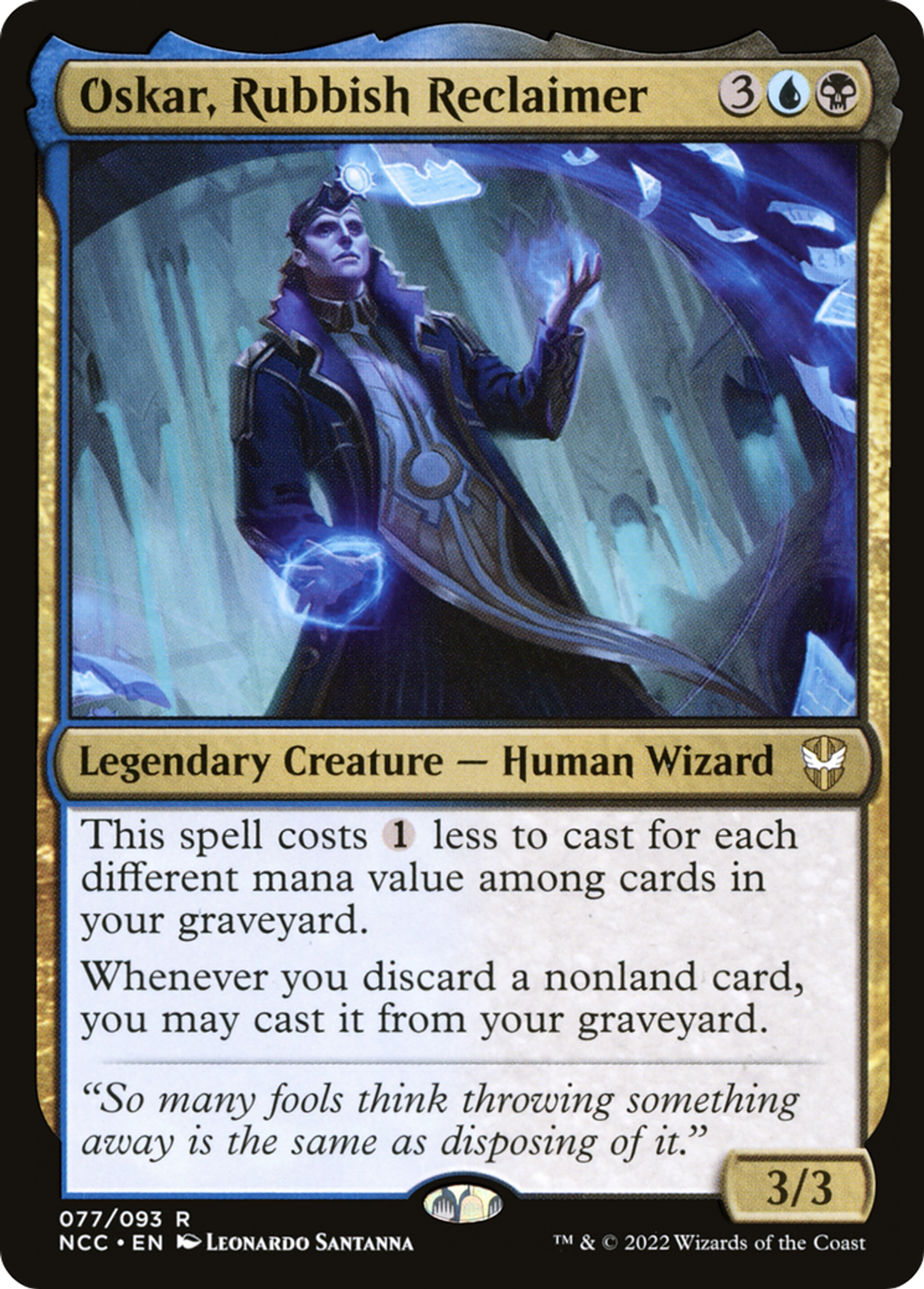 Oskar, Rubbish Reclaimer — New Capenna Commander — Magic: The Gathering