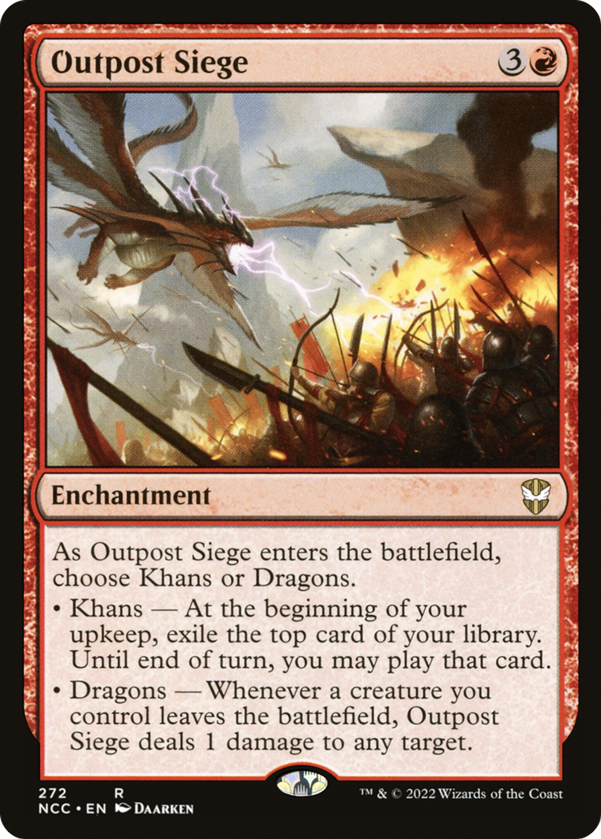 Outpost Siege — New Capenna Commander — Magic: The Gathering