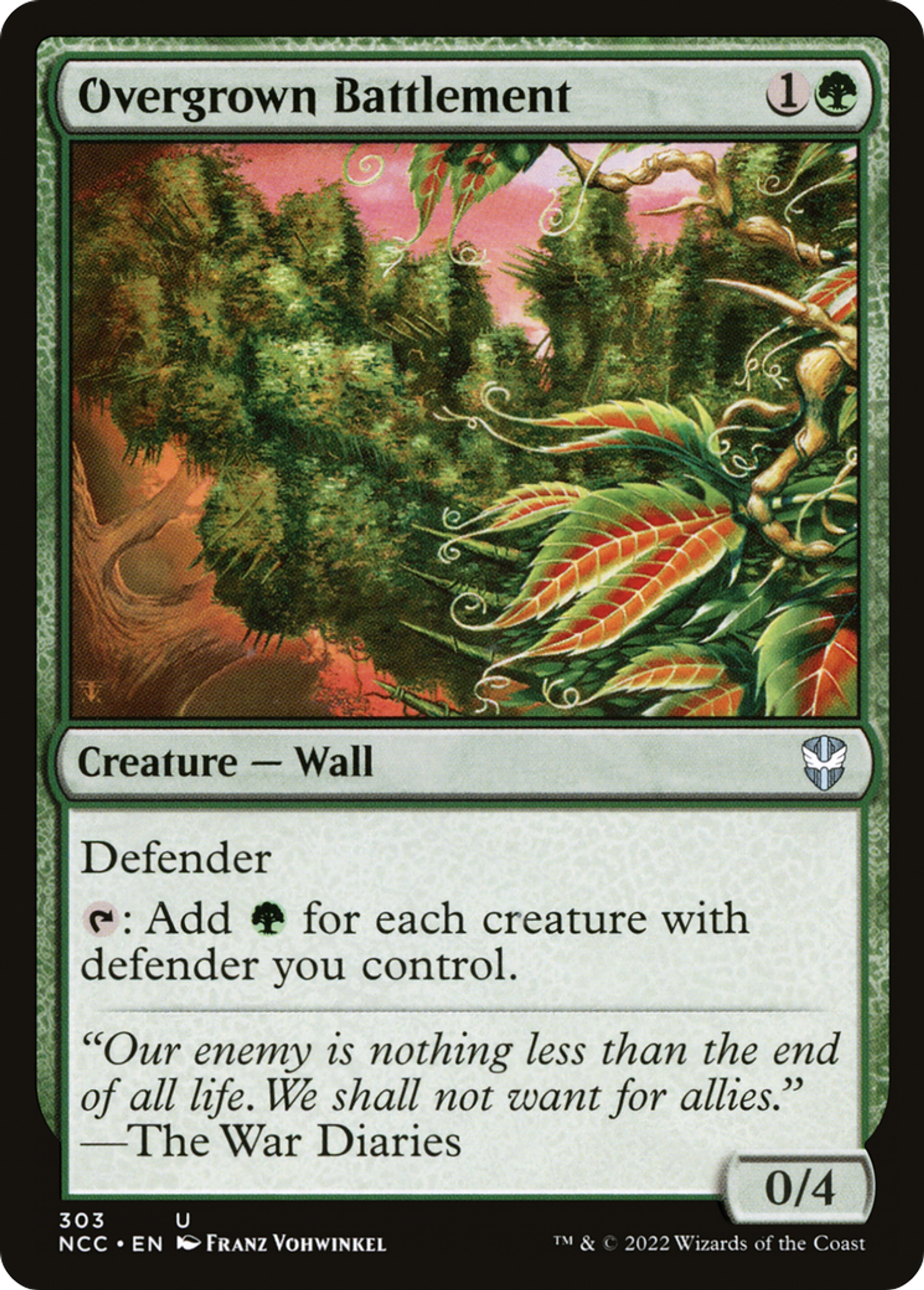 Overgrown Battlement — New Capenna Commander — Magic: The Gathering