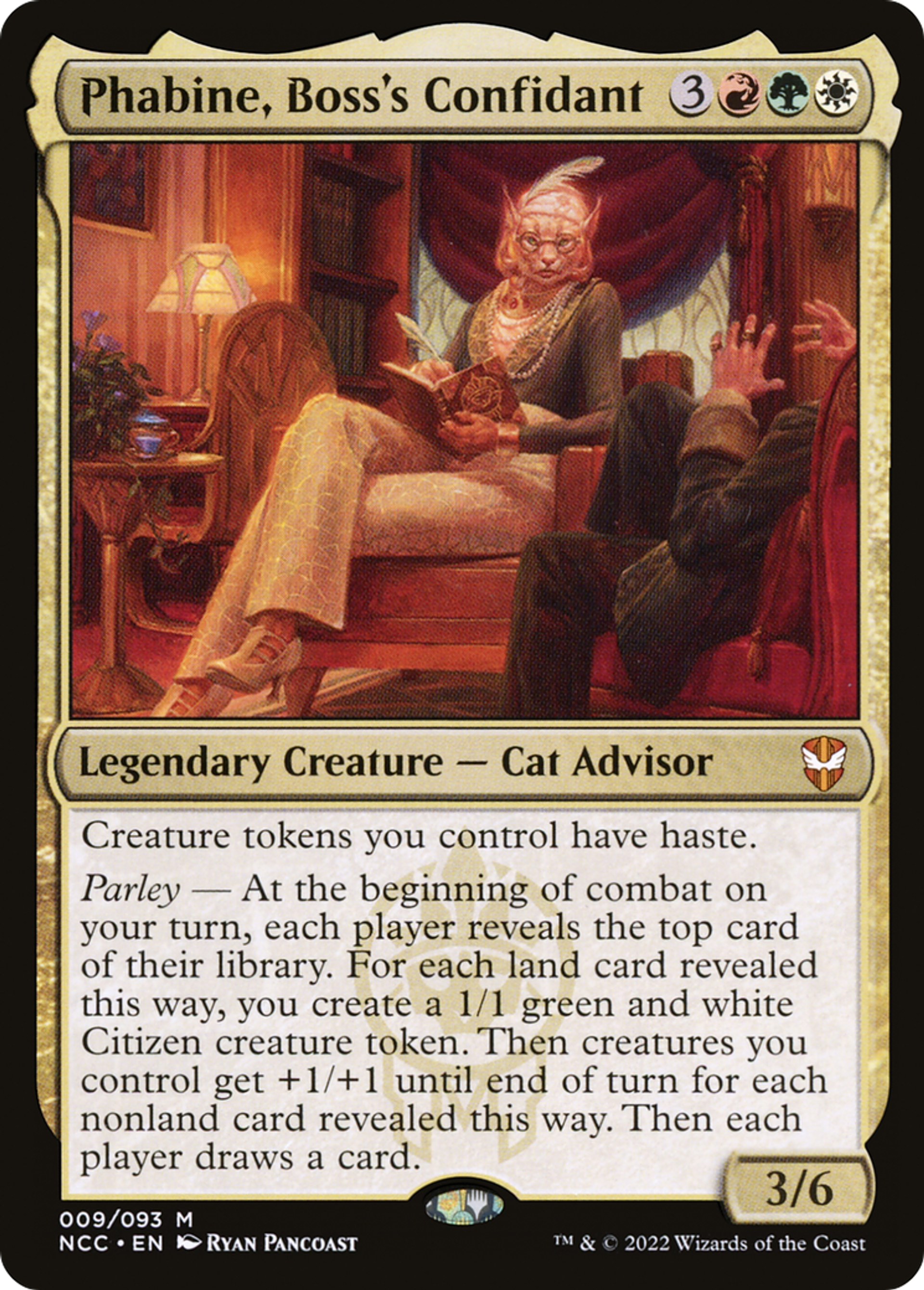 Phabine, Boss's Confidant — New Capenna Commander — Magic: The Gathering