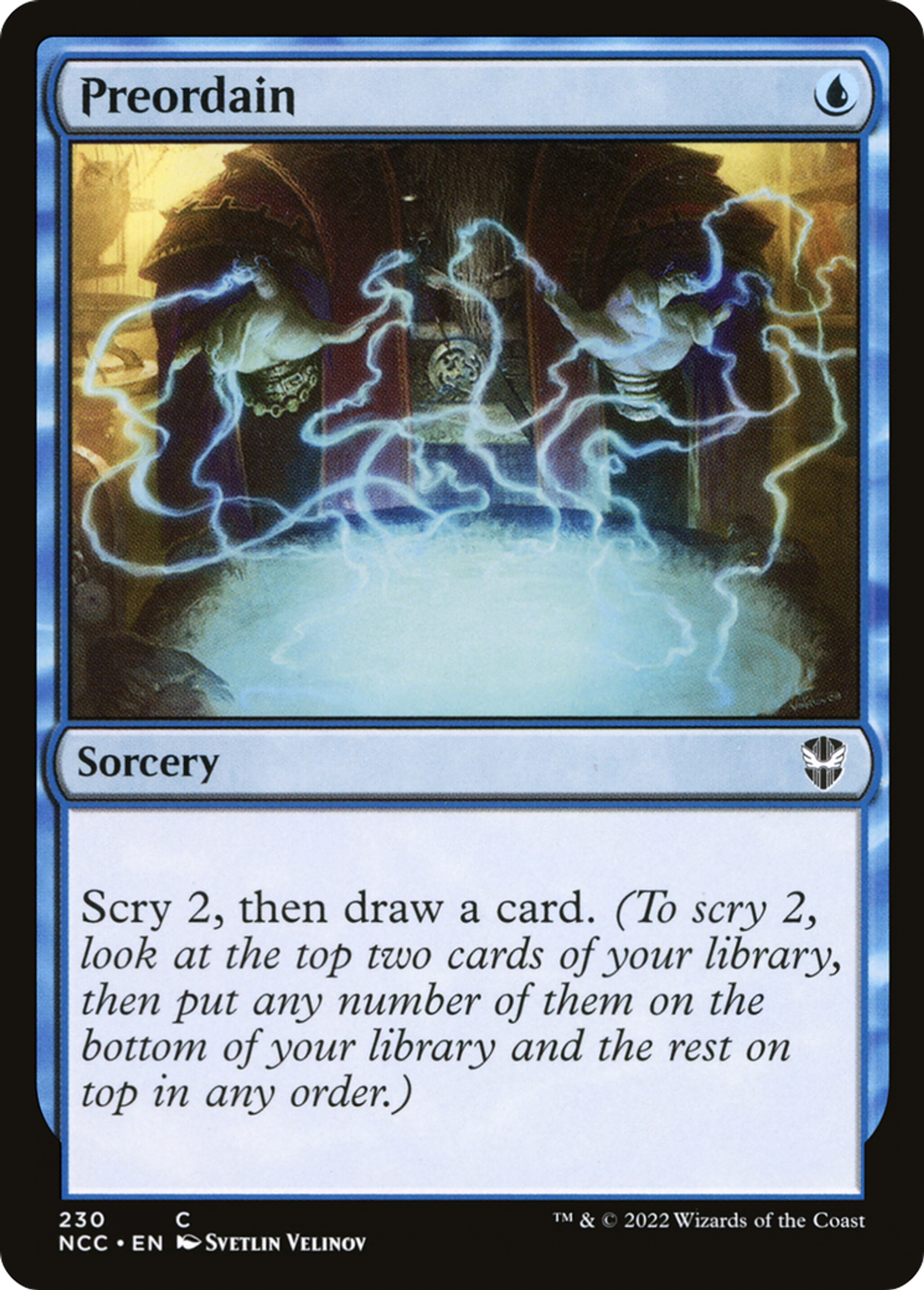 Preordain — New Capenna Commander — Magic: The Gathering