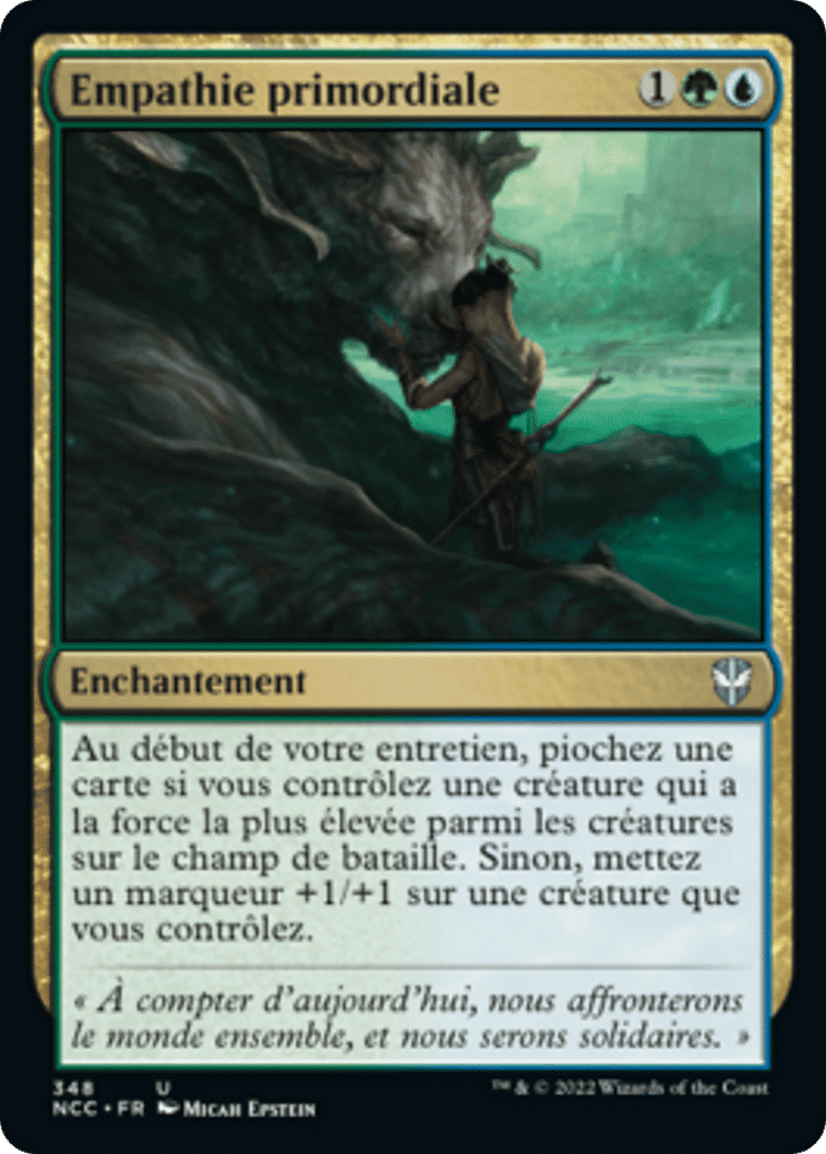 Empathie primordiale — New Capenna Commander — Magic: The Gathering