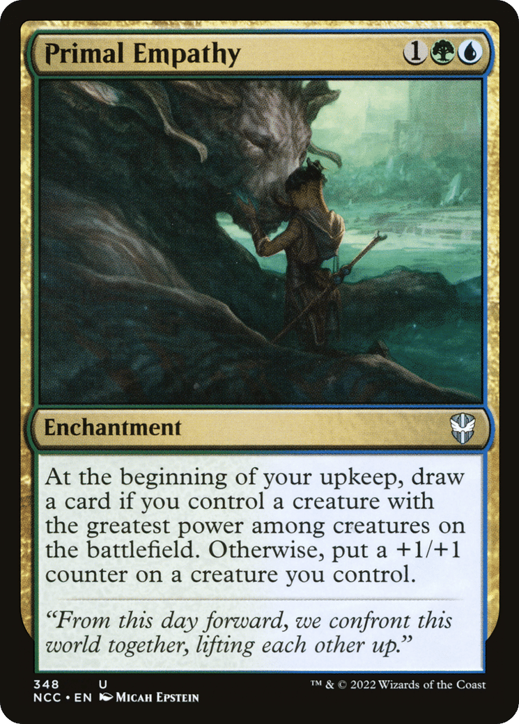 Primal Empathy — New Capenna Commander — Magic: The Gathering