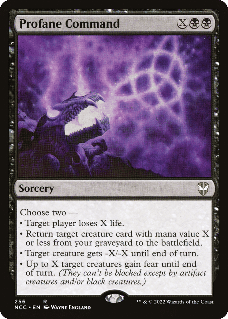 Profane Command — New Capenna Commander — Magic: The Gathering