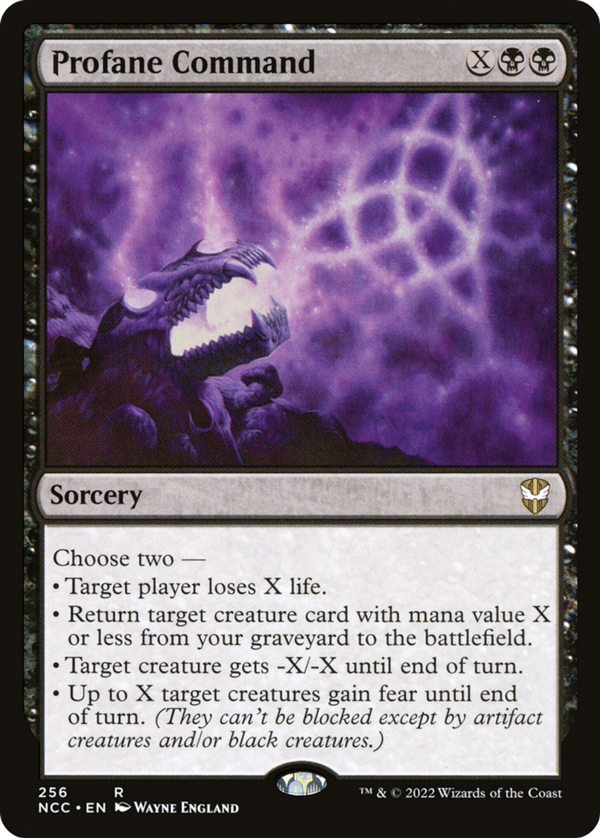 Profane Command — New Capenna Commander — Magic: The Gathering