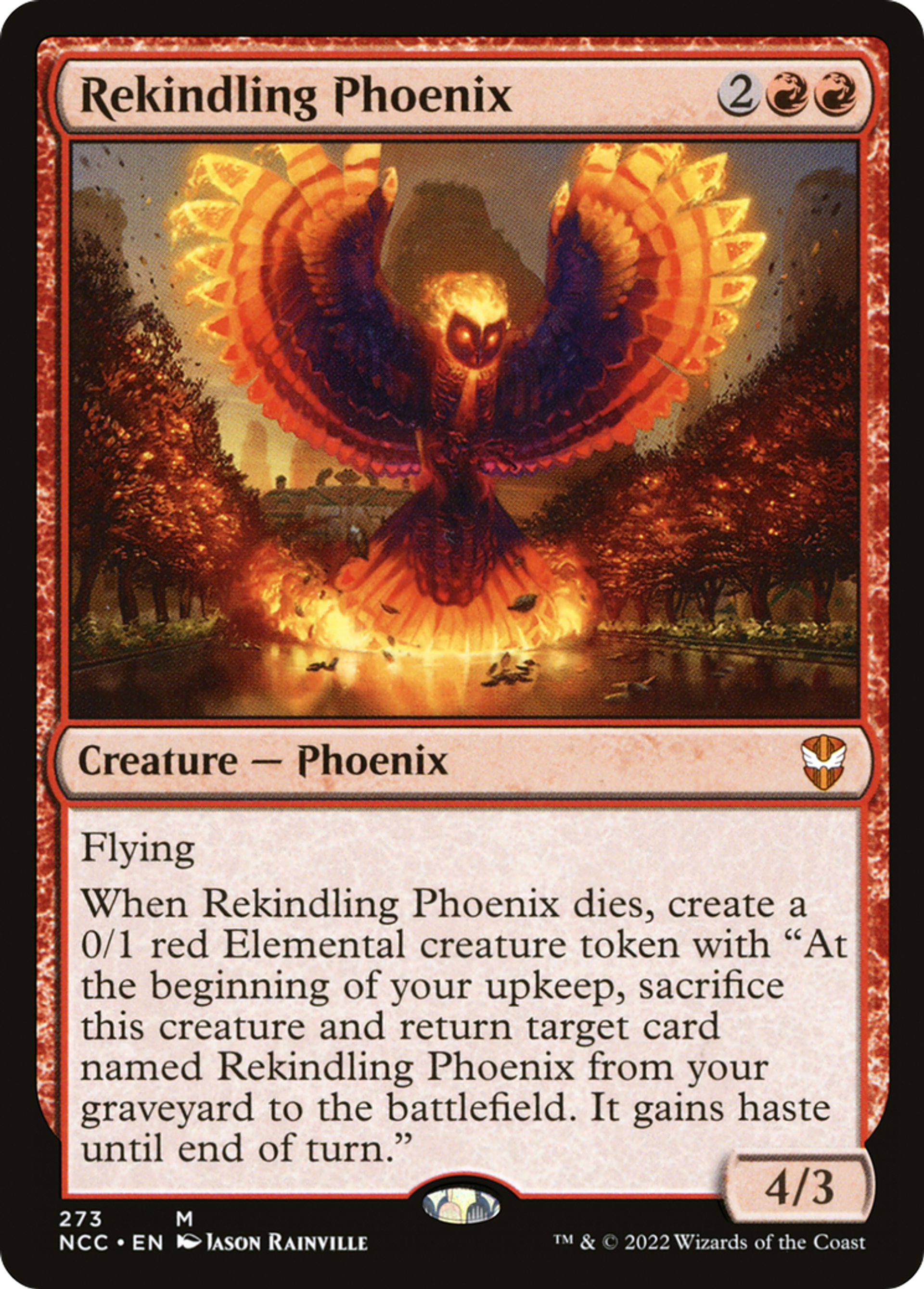 Rekindling Phoenix — New Capenna Commander — Magic: The Gathering