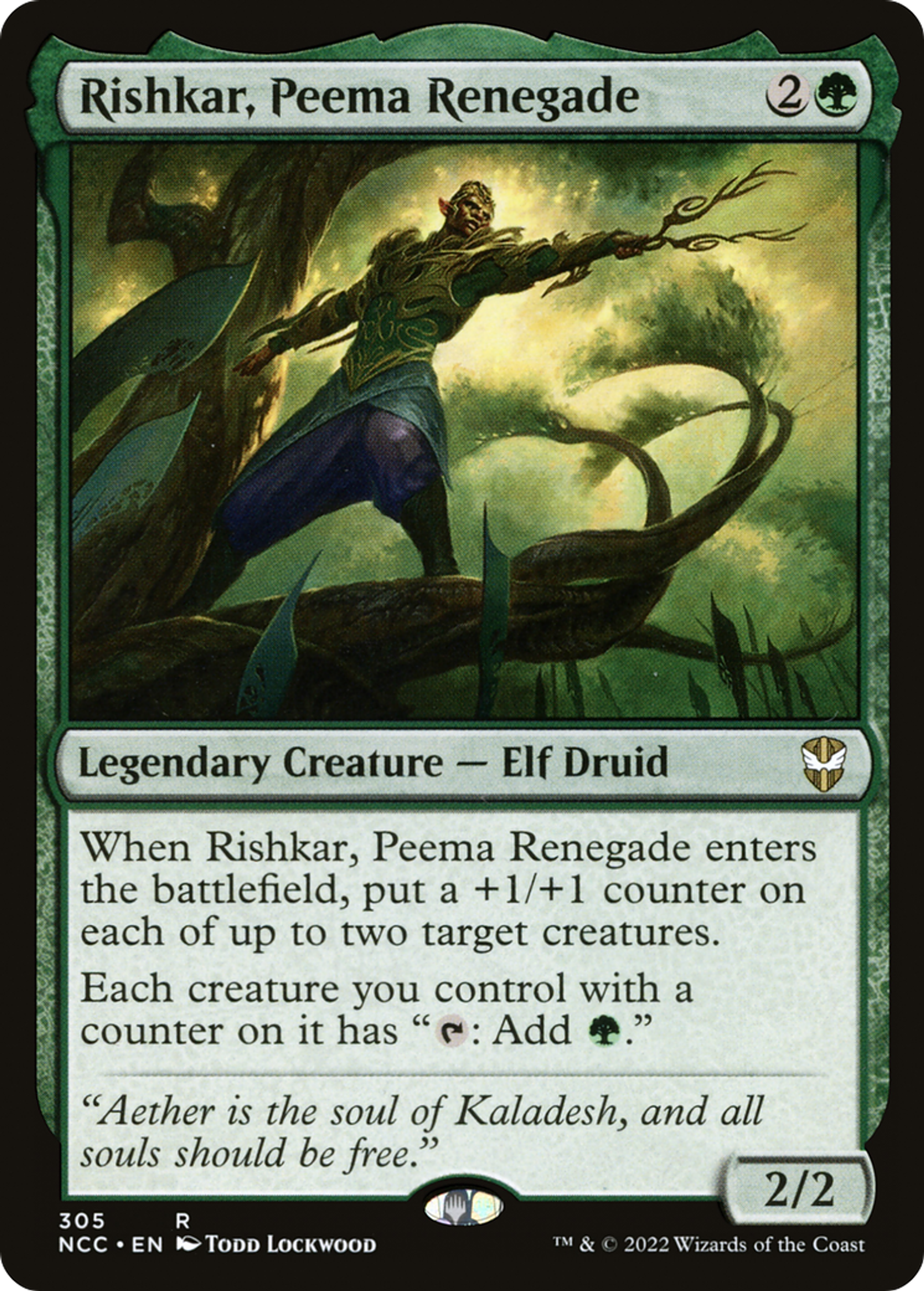 Rishkar, Peema Renegade — New Capenna Commander — Magic: The Gathering