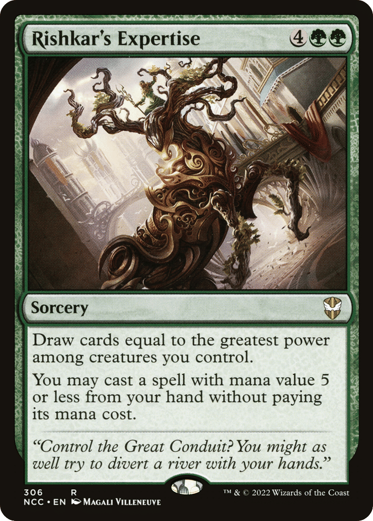 Rishkar's Expertise — New Capenna Commander — Magic: The Gathering