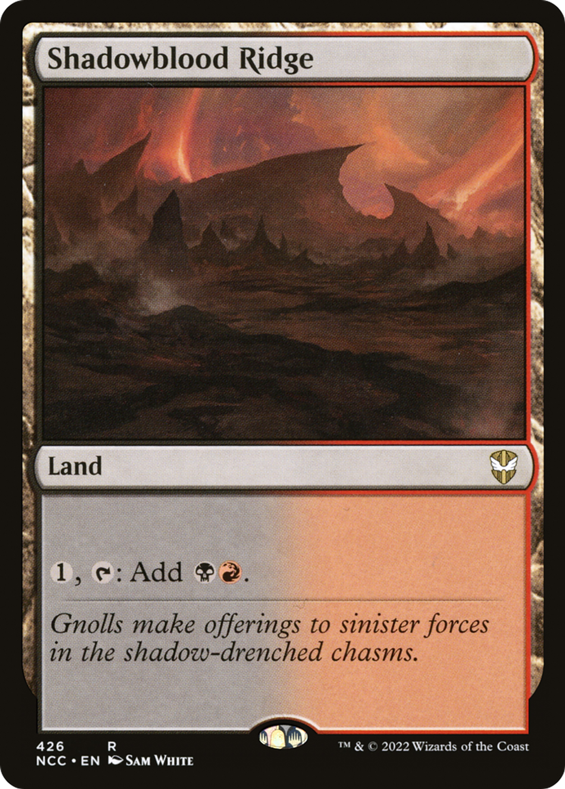 Shadowblood Ridge — New Capenna Commander — Magic: The Gathering