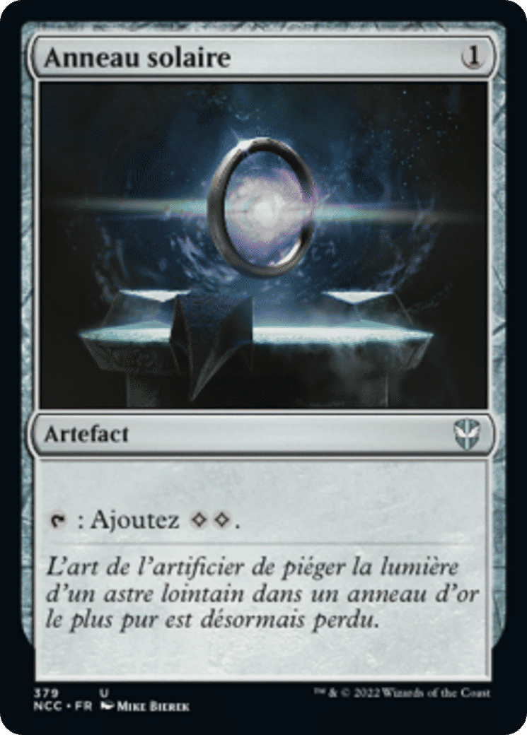 Anneau solaire — New Capenna Commander — Magic: The Gathering