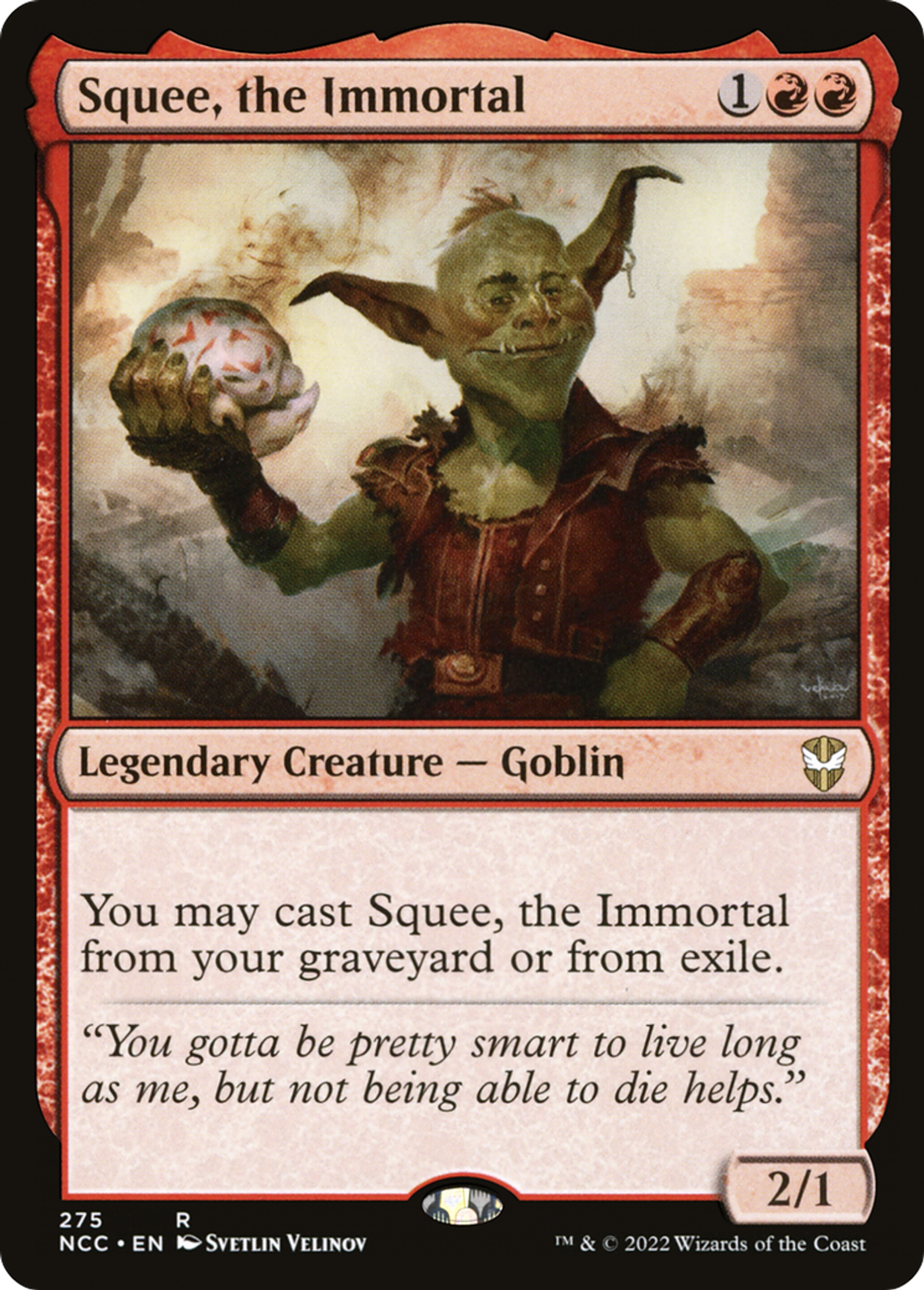 Squee, the Immortal — New Capenna Commander — Magic: The Gathering