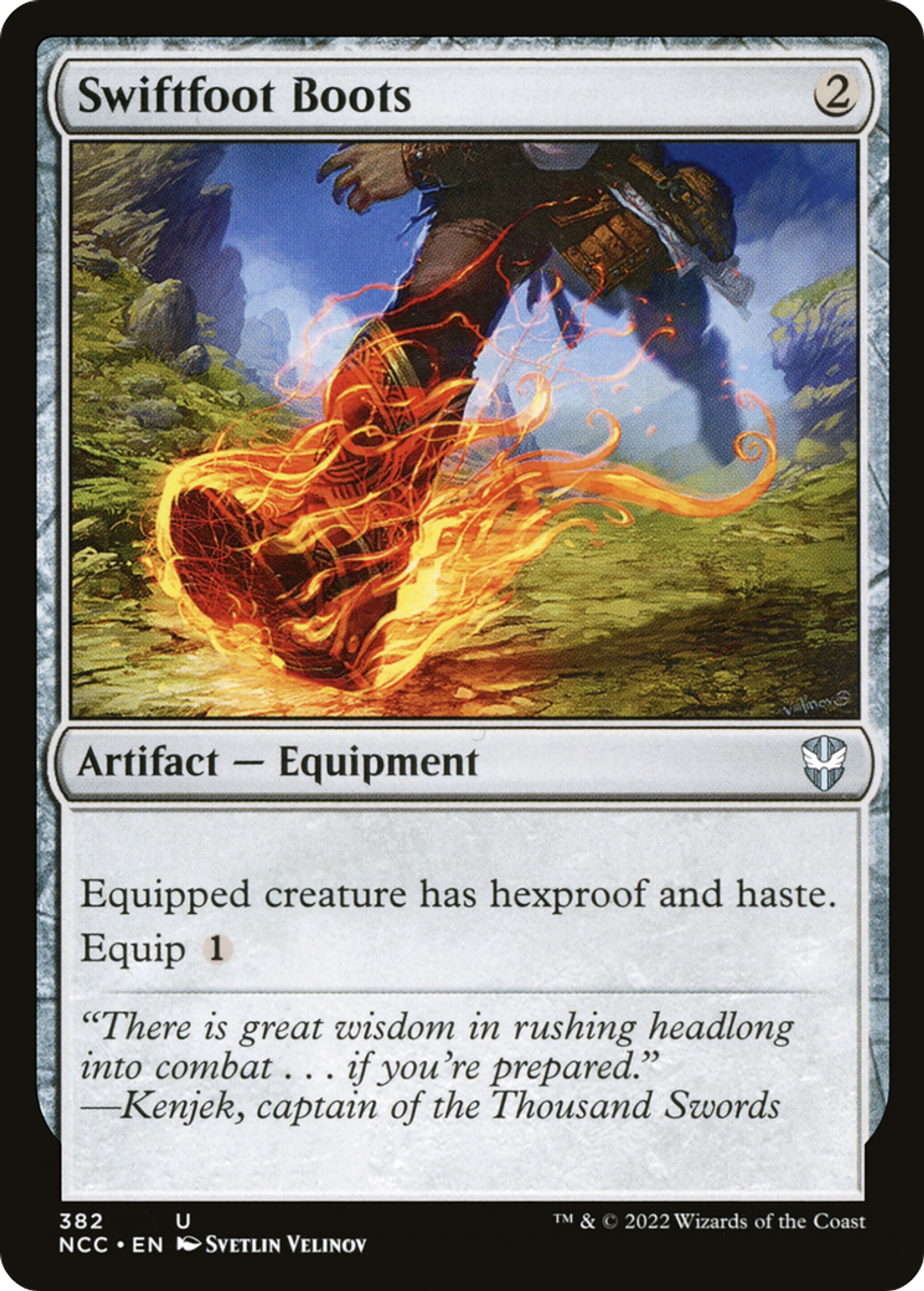 Swiftfoot Boots — New Capenna Commander — Magic: The Gathering