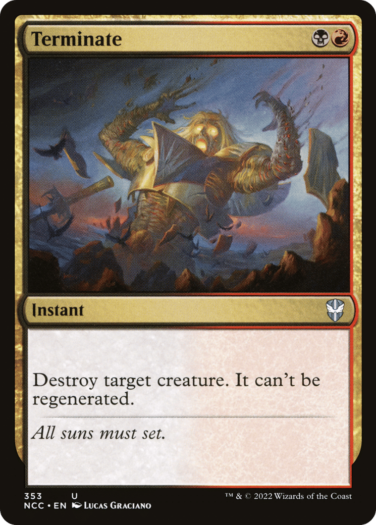 Terminate — New Capenna Commander — Magic: The Gathering