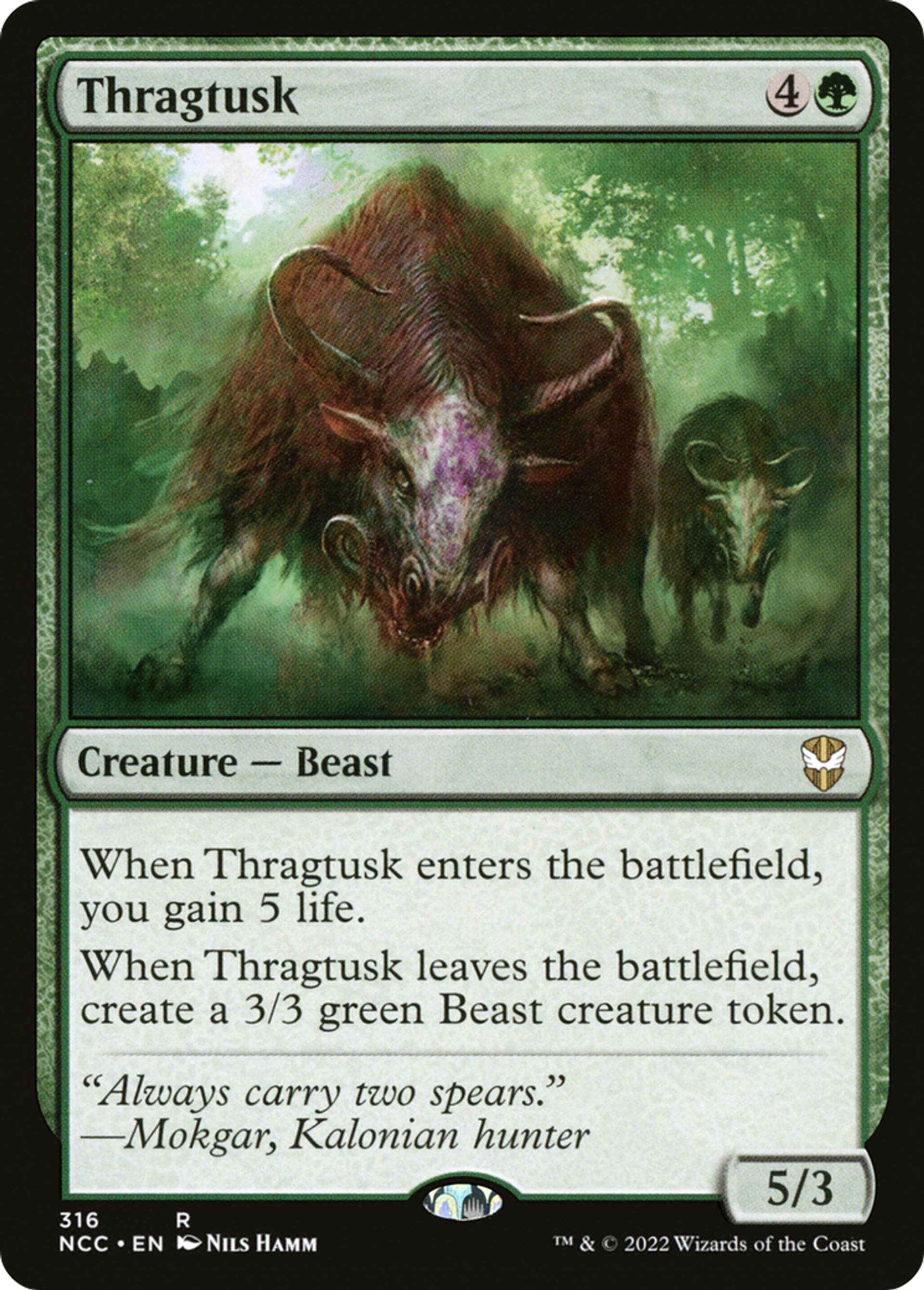 Thragtusk — New Capenna Commander — Magic: The Gathering